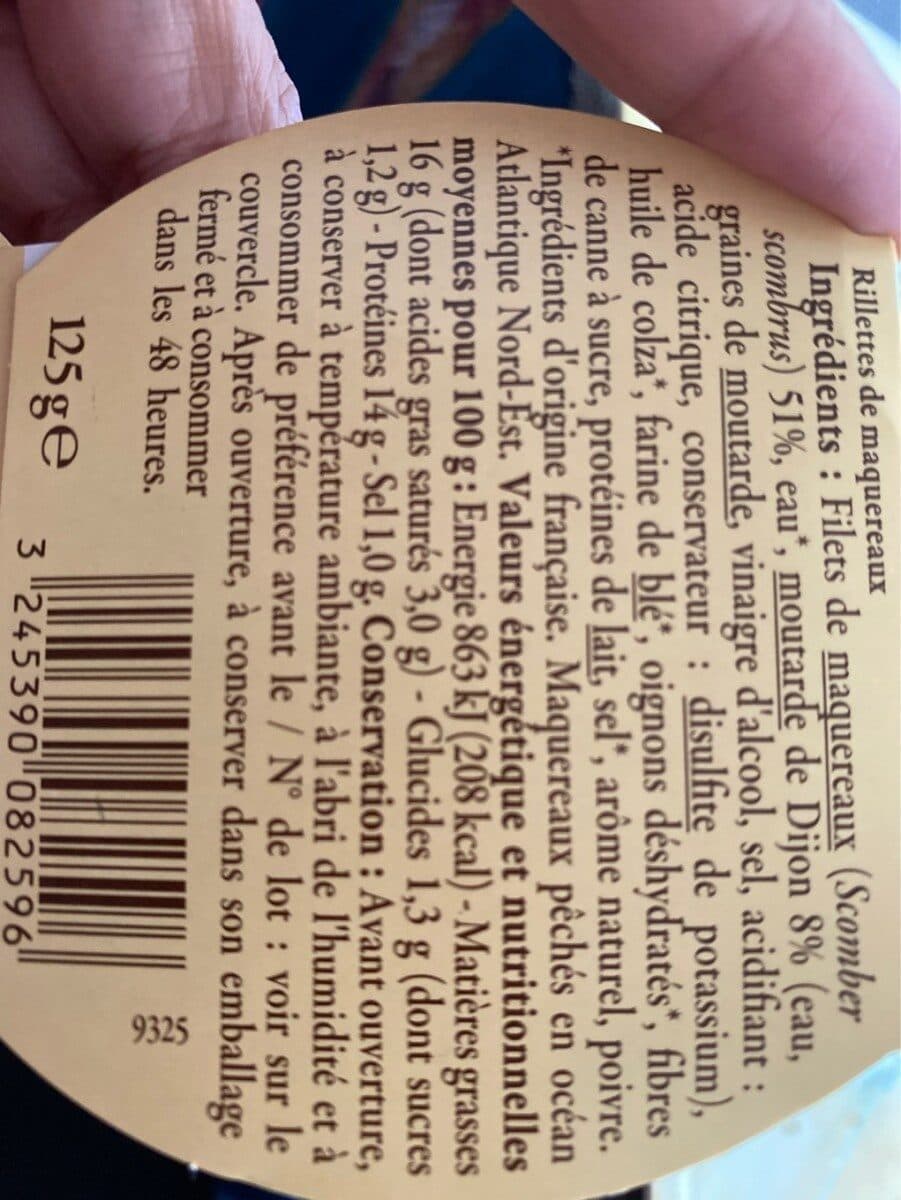 Carrefour Rillettes de maquereaux préparées en Bretagne packshot