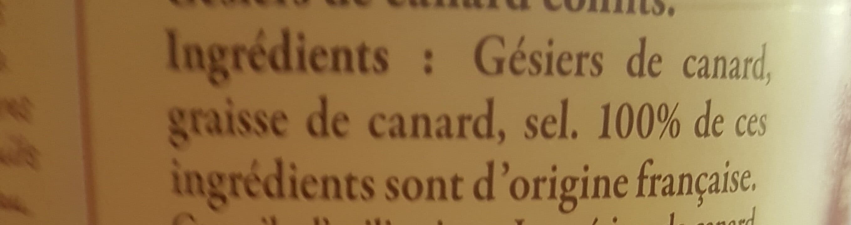 Carrefour Gésiers de canards packshot