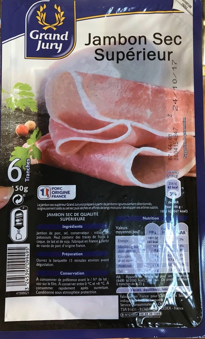 Grand Jury Jambon sec superieur packshot