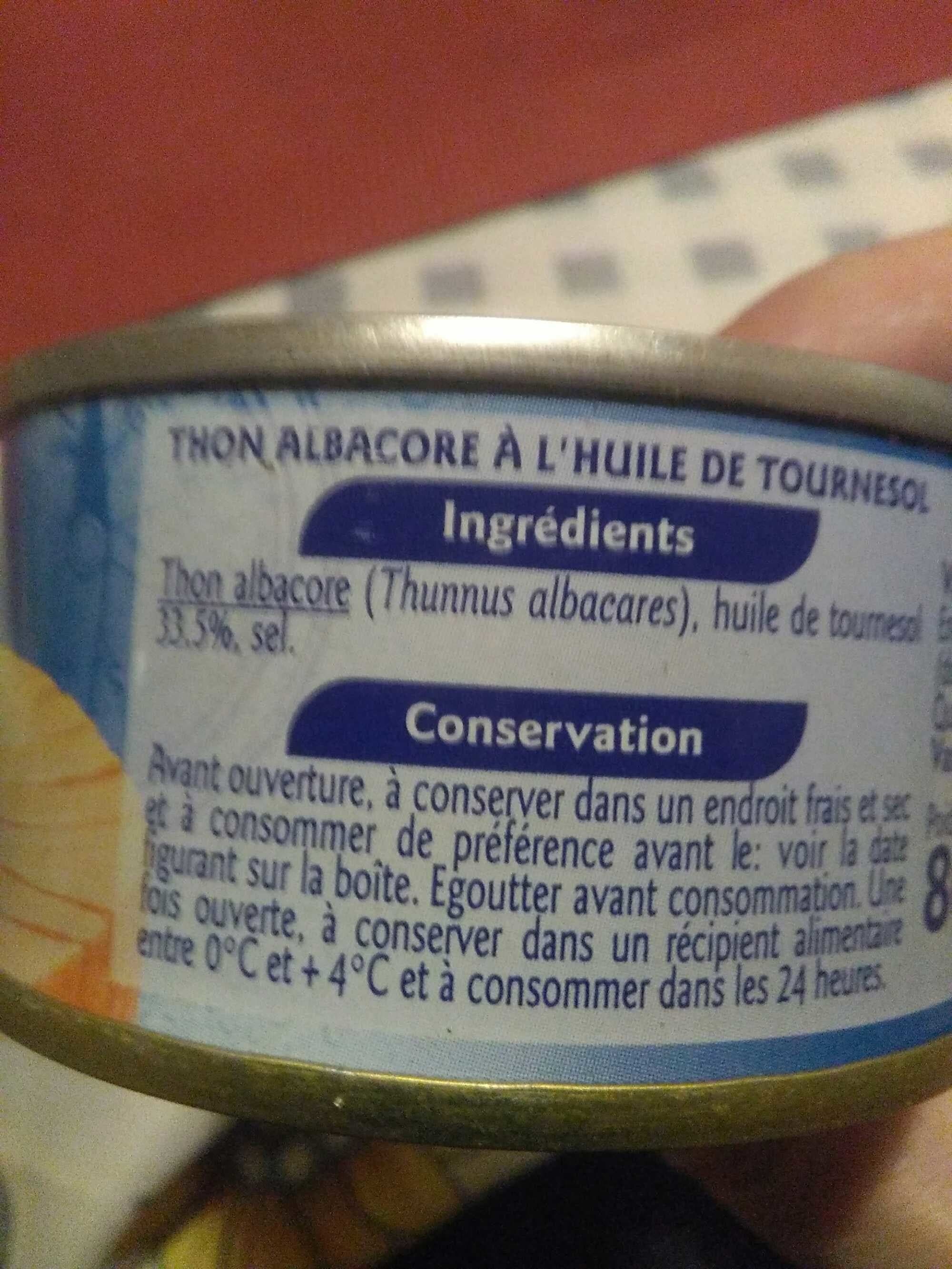 Grand Jury Thon Albacore à l'Huile de Tournesol packshot