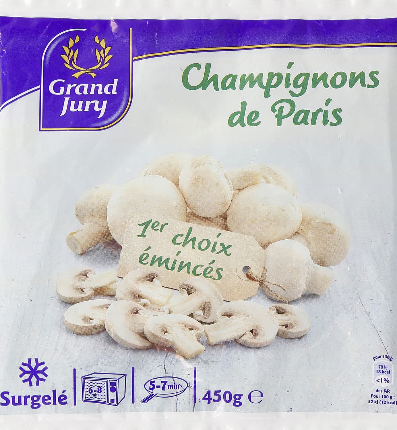 Grand Jury 450G Champignon Emince Grand Jury packshot