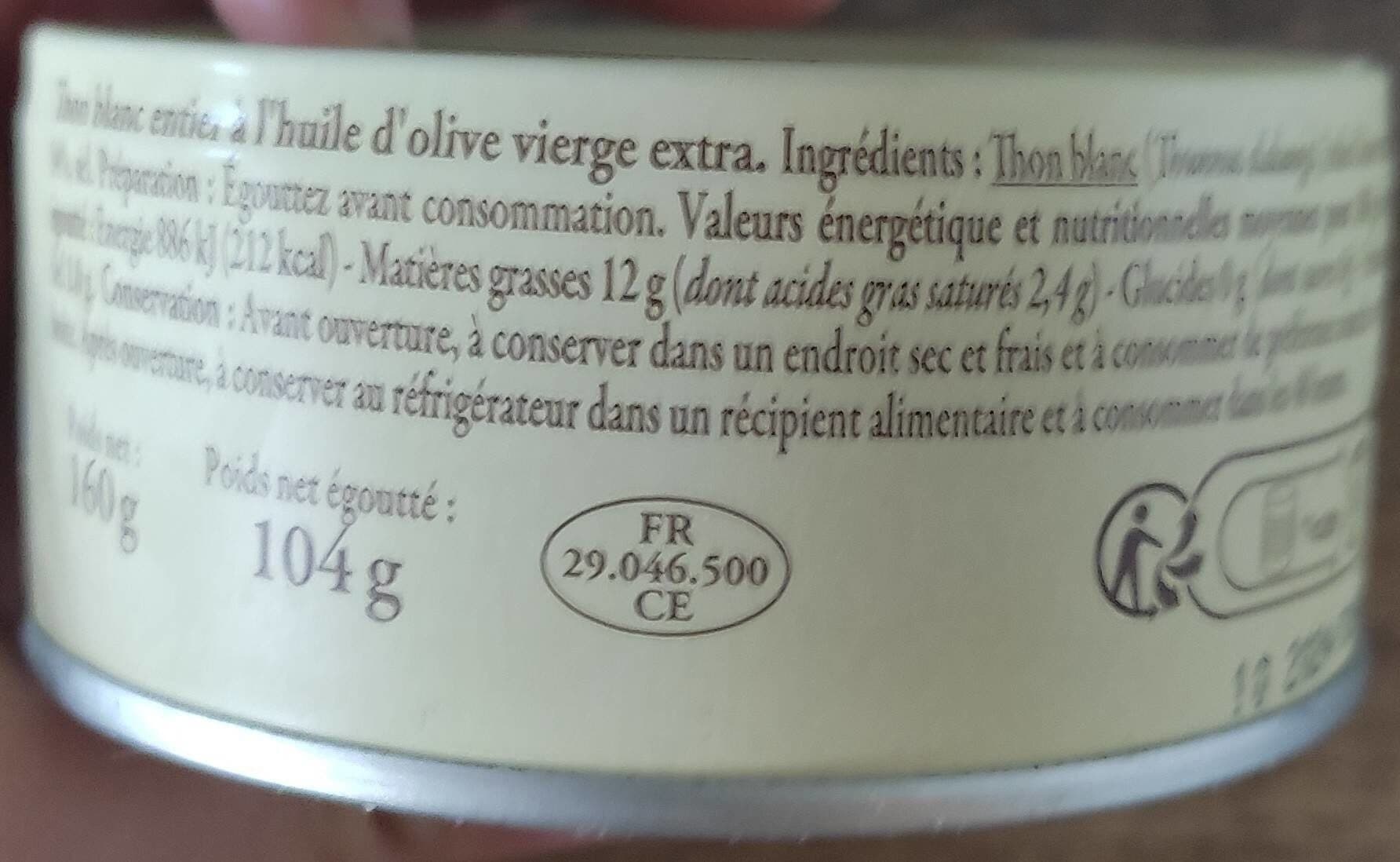 Carrefour Thon blanc packshot