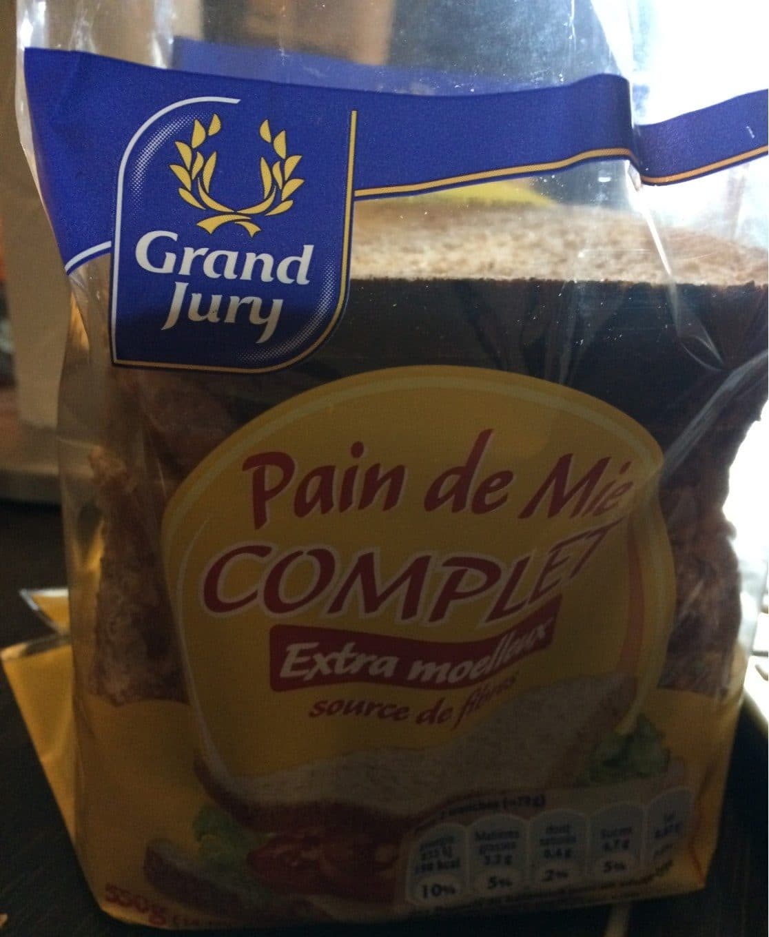 Grand Jury Pain de Mie Complet packshot