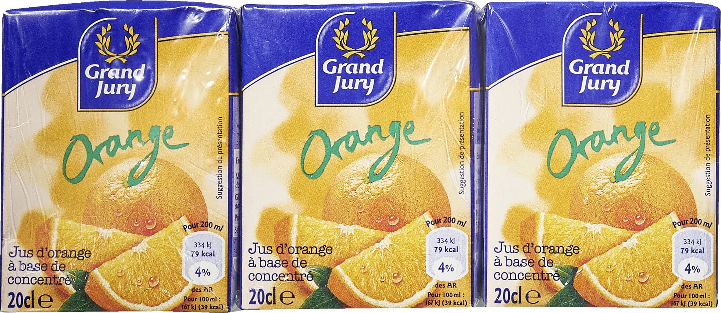 Grand Jury Jus d'orange à base de jus concentré packshot