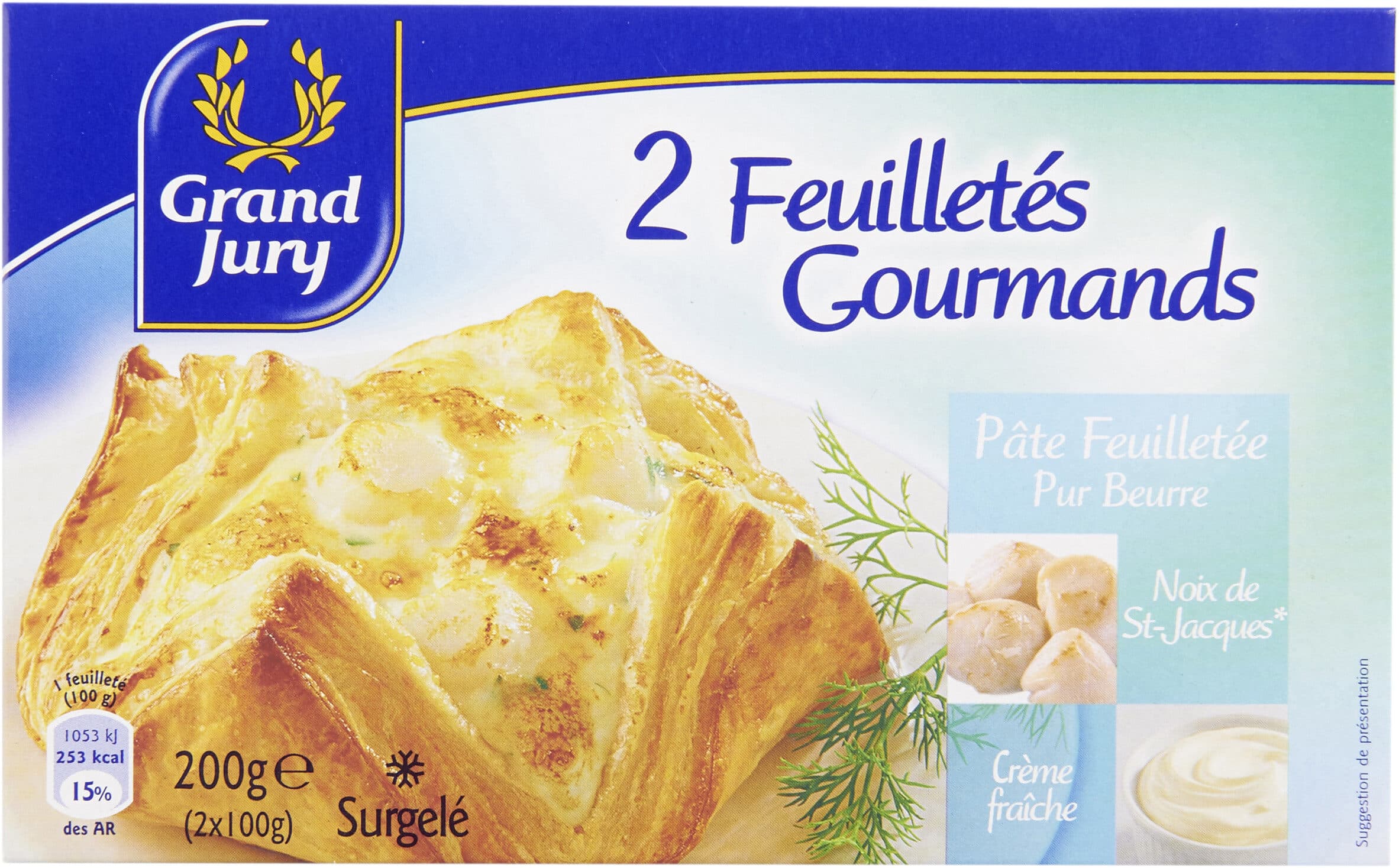Grand Jury 2 Feuilletés Gourmands Noix de St-Jacques Crème fraîche packshot