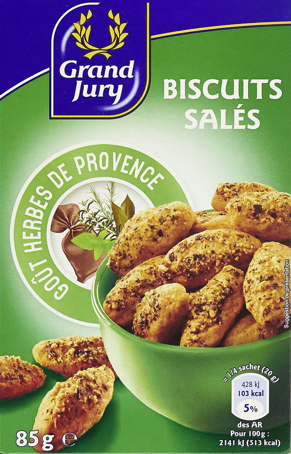 Grand Jury Biscuits salés goût Herbes de Provence packshot