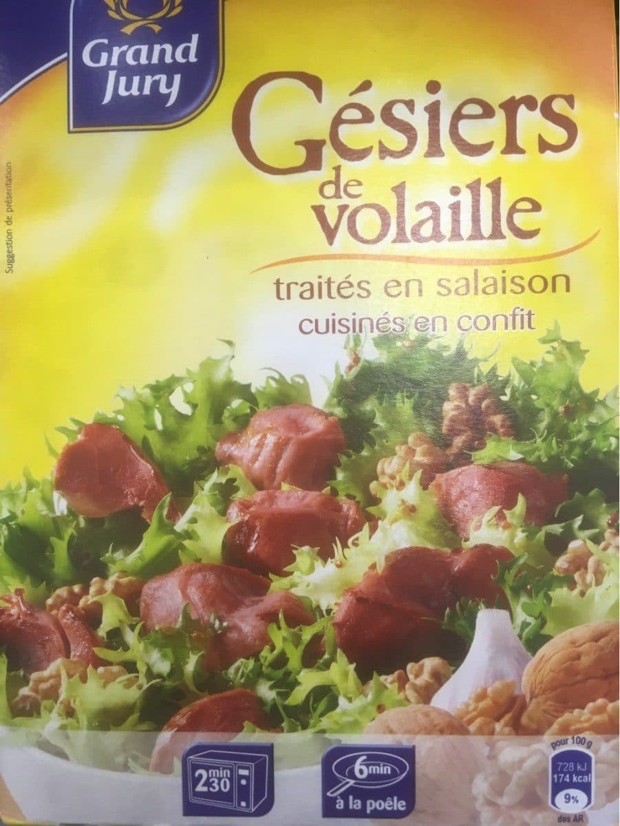 Grand Jury Gésiers de volaille packshot