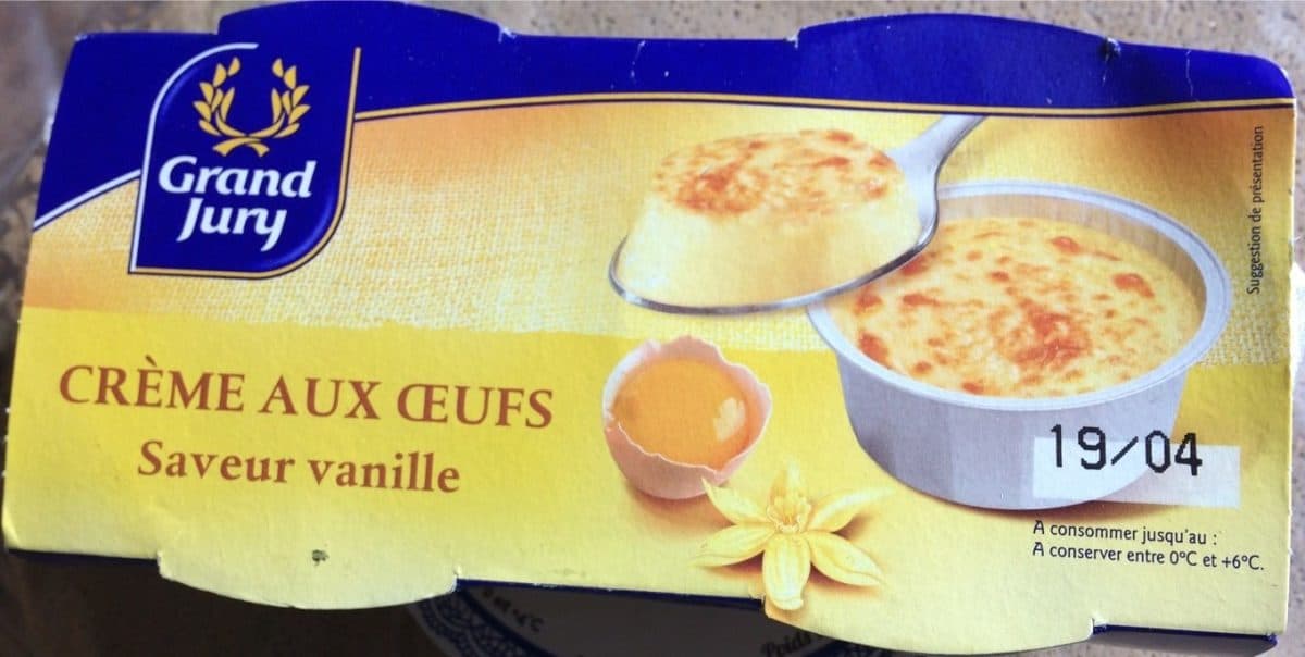 Grand Jury Crème aux oeufs saveur vanille packshot