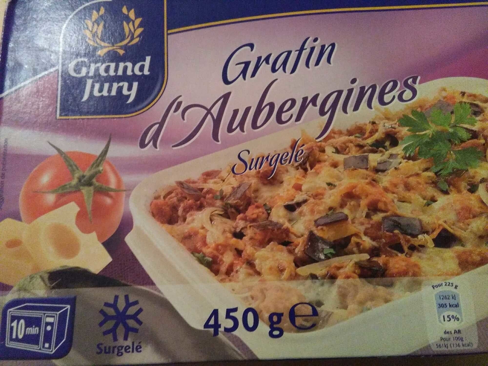 Grand Jury Gratin d'aubergines surgelé packshot