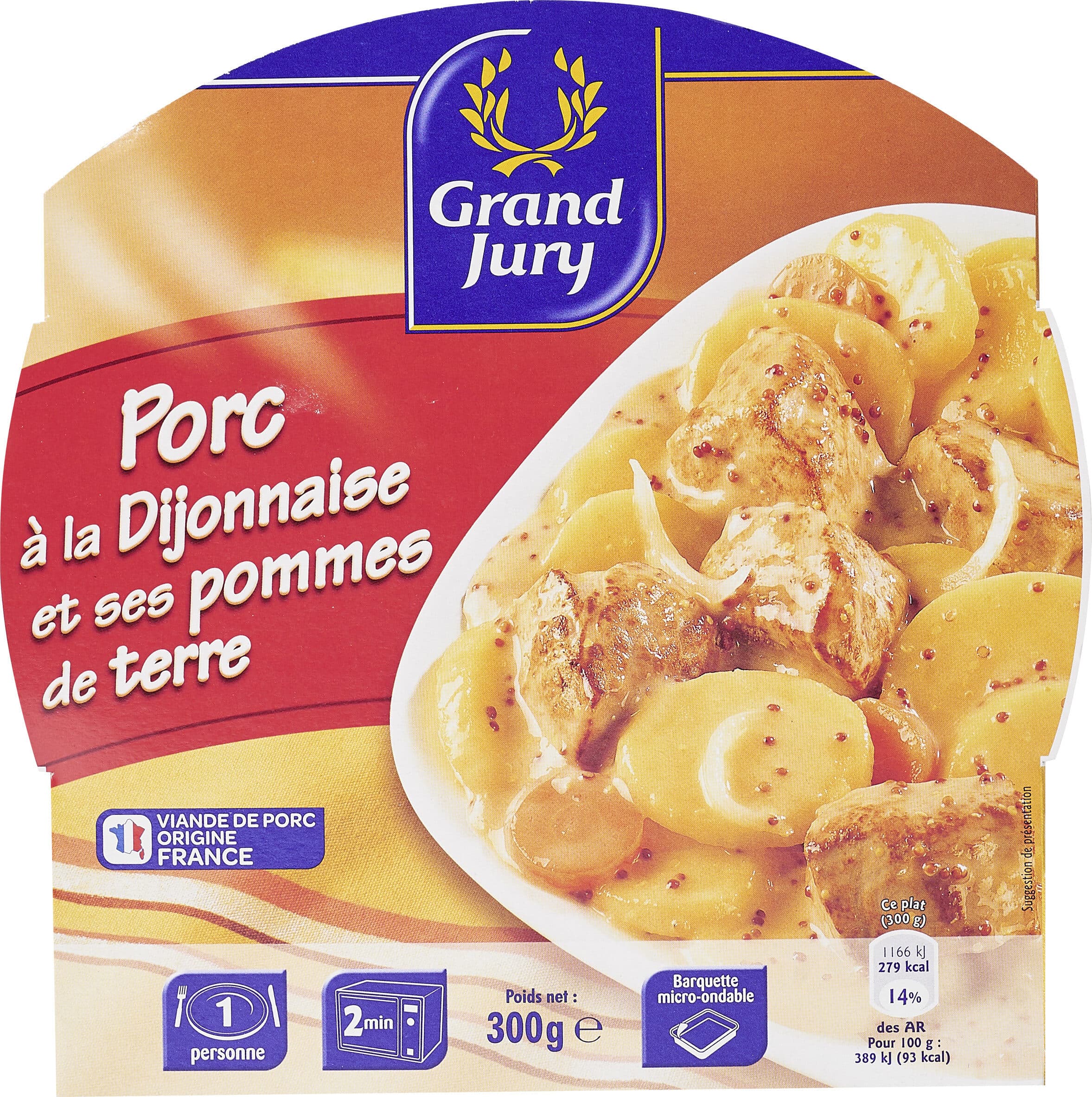 Grand Jury Porc à la Dijonnaise et ses pommes de terre packshot
