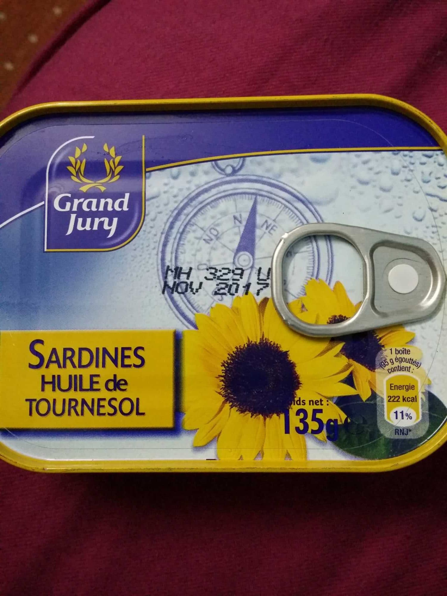 Grand Jury Sardines huile de tournesol packshot