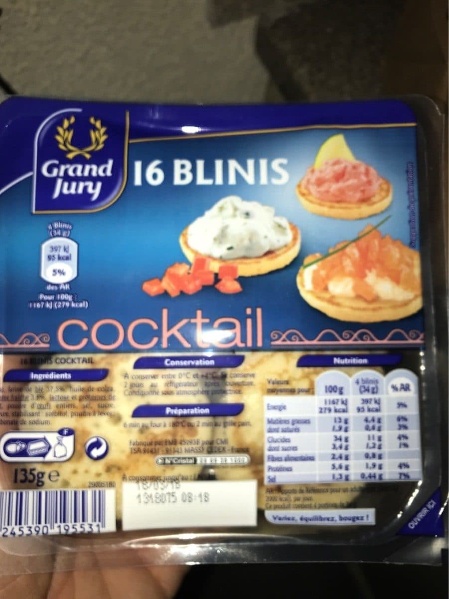 Grand Jury 16 Blinis Cocktail packshot