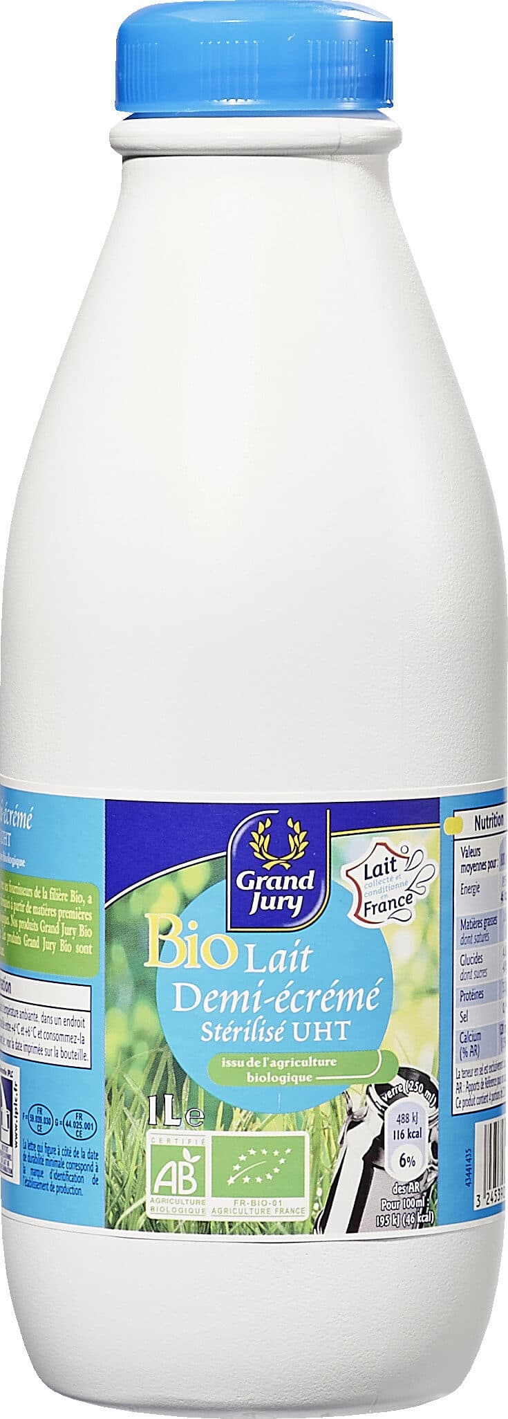 Grand Jury Lait demi-écrémé bio packshot