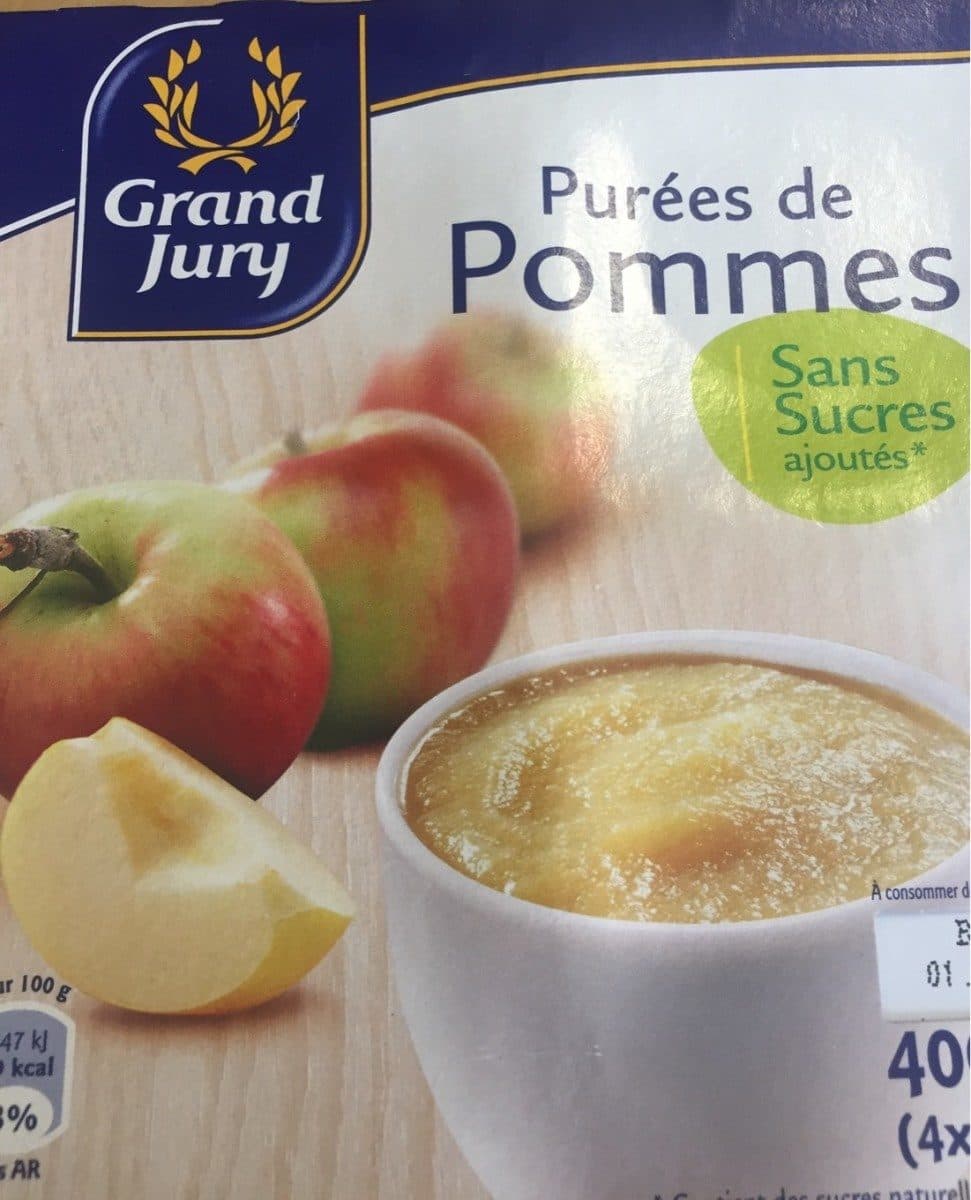 Grand Jury Purée de pommes sans sucres ajoutés packshot