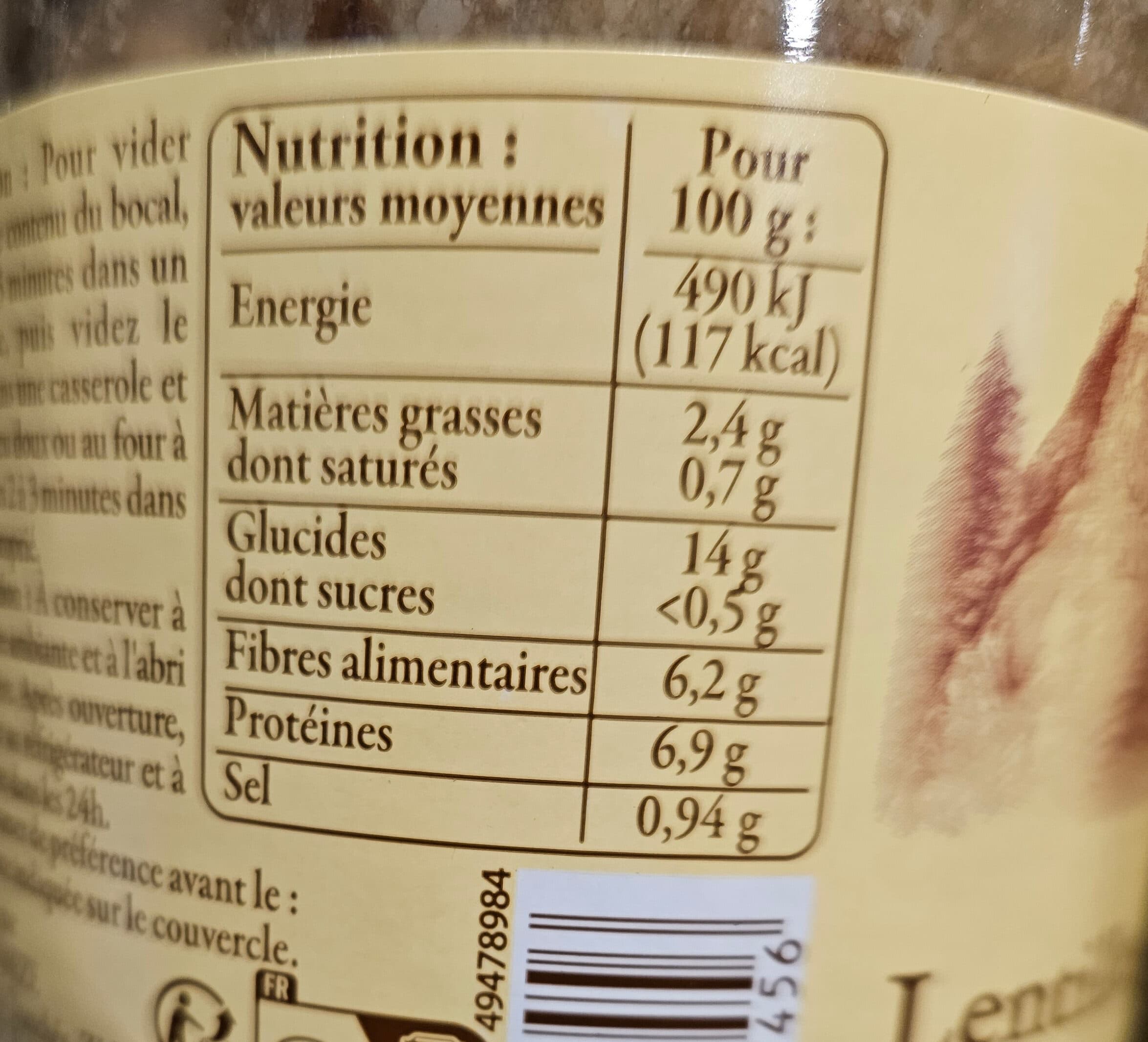 Carrefour Lentilles vertes du Puy packshot