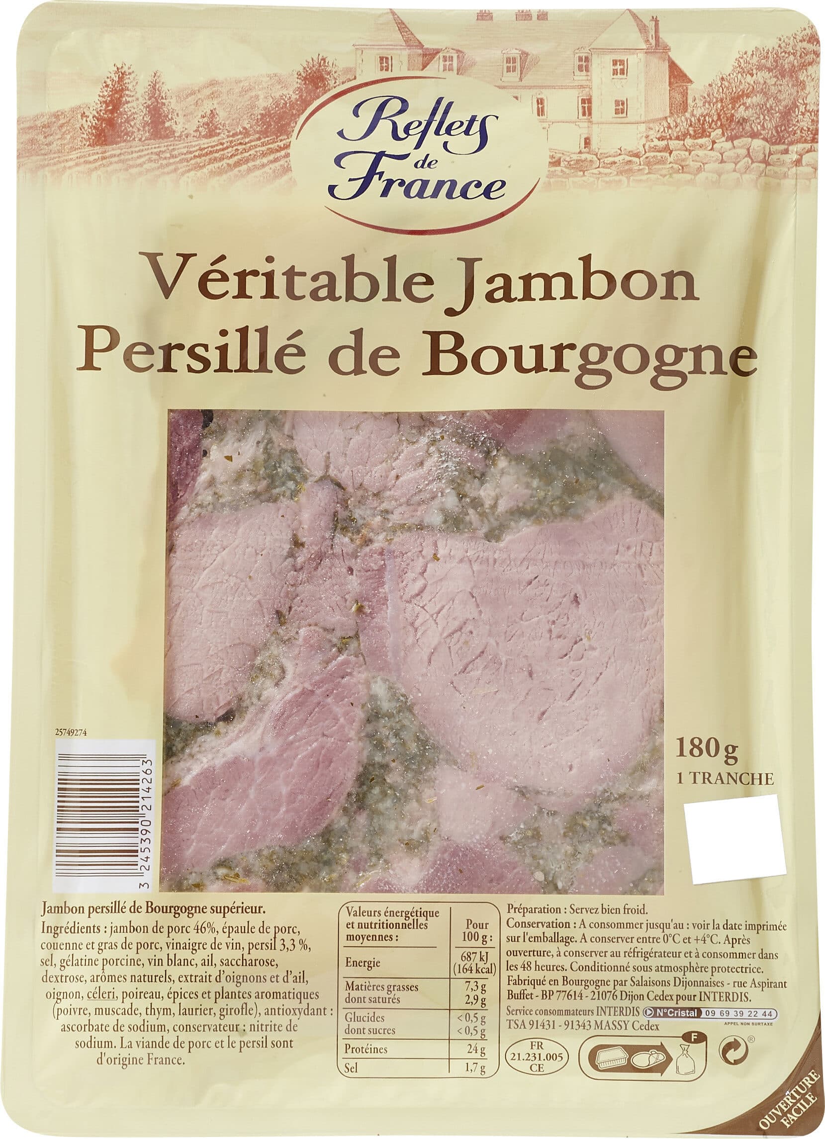 Carrefour Véritable jambon persillé de Bourgogne packshot