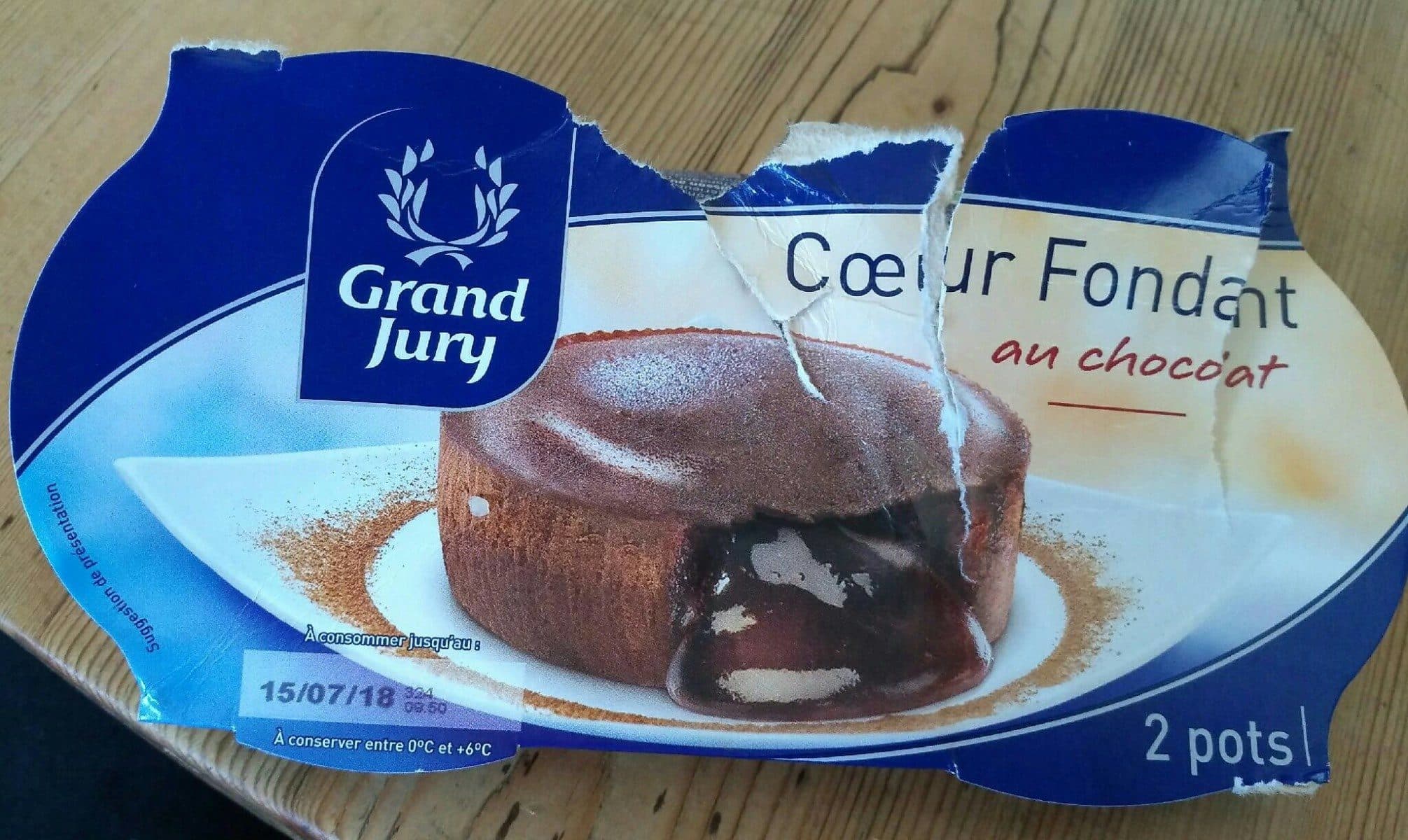 Grand Jury 2X90G Coeur Fondant Chocolat Grand Jury packshot