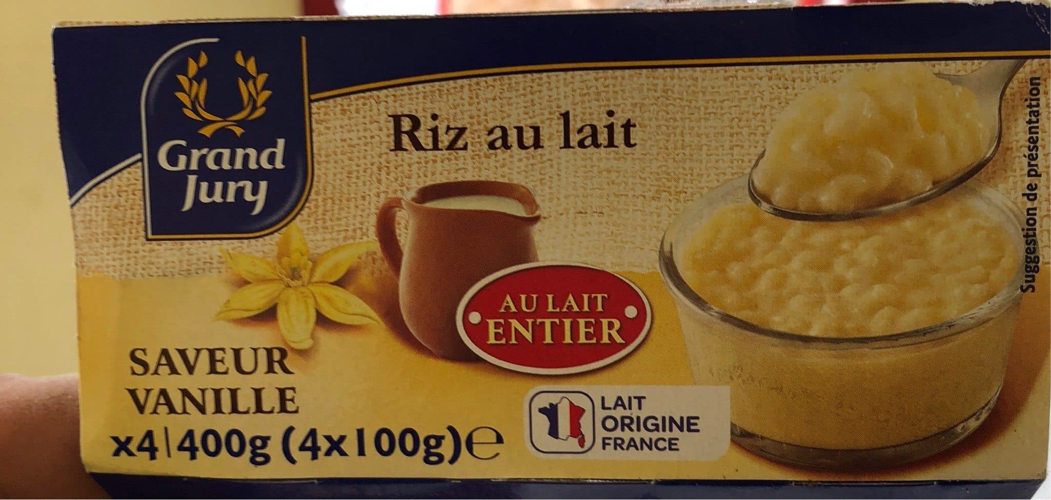 Grand Jury Riz au lait entier saveur vanille packshot