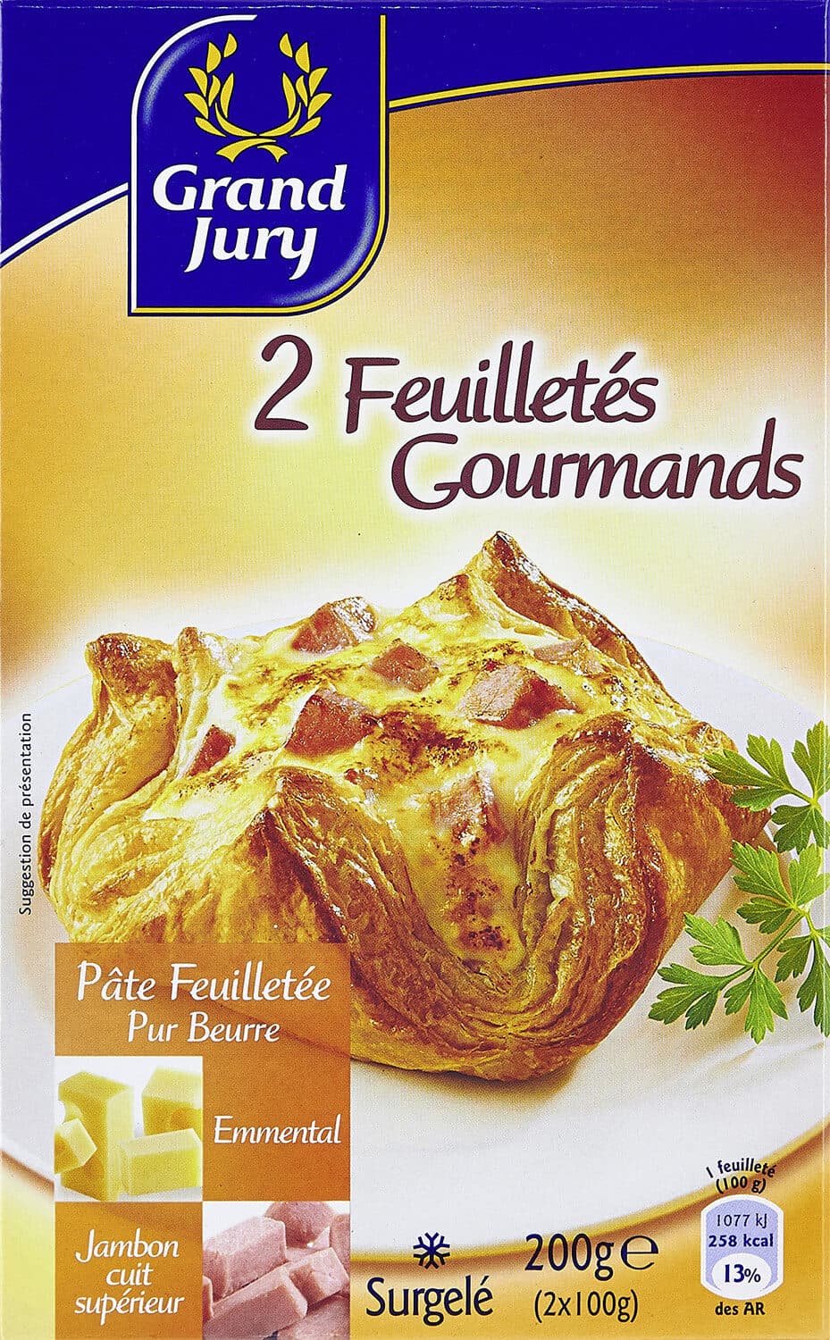 Grand Jury 2X100G Feuilletes Jambon / Emmental Grand Jury packshot