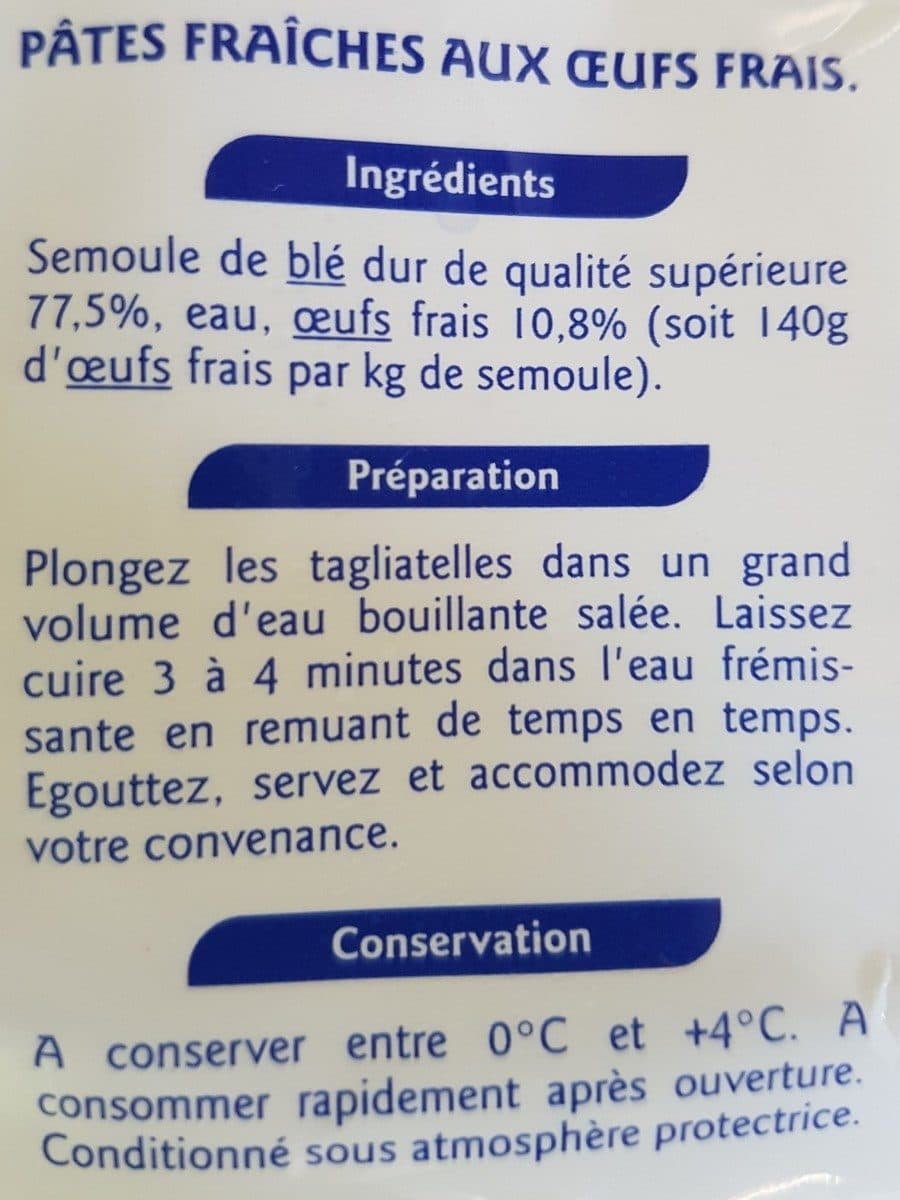 Grand Jury Tagliatelles aux oeufs frais packshot