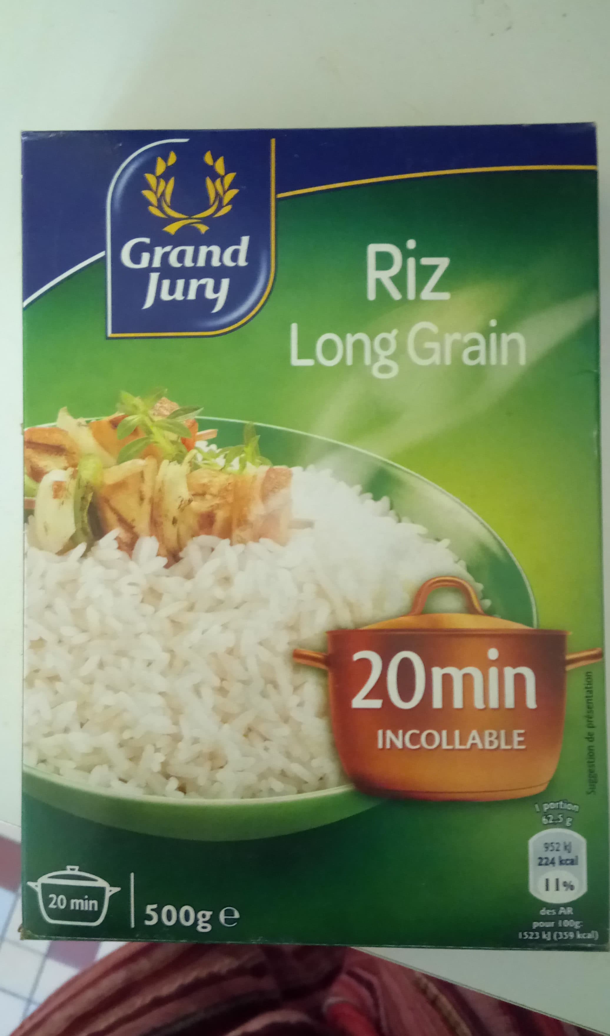 Grand Jury PQ 500G Riz Long Etuve Grand Jury packshot