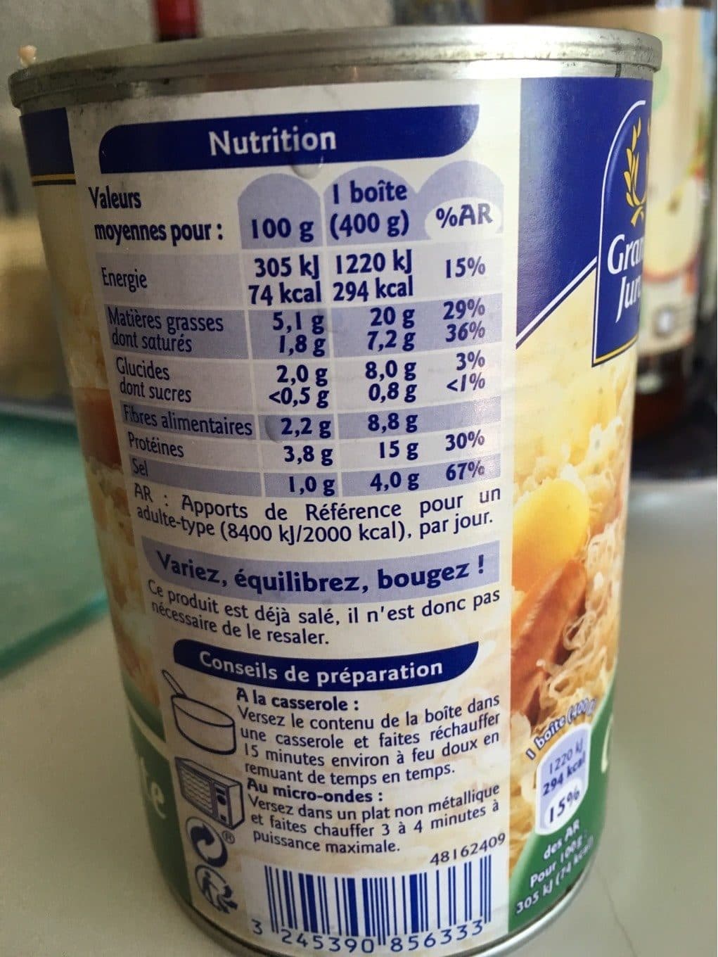 Grand Jury Choucroute garnie packshot