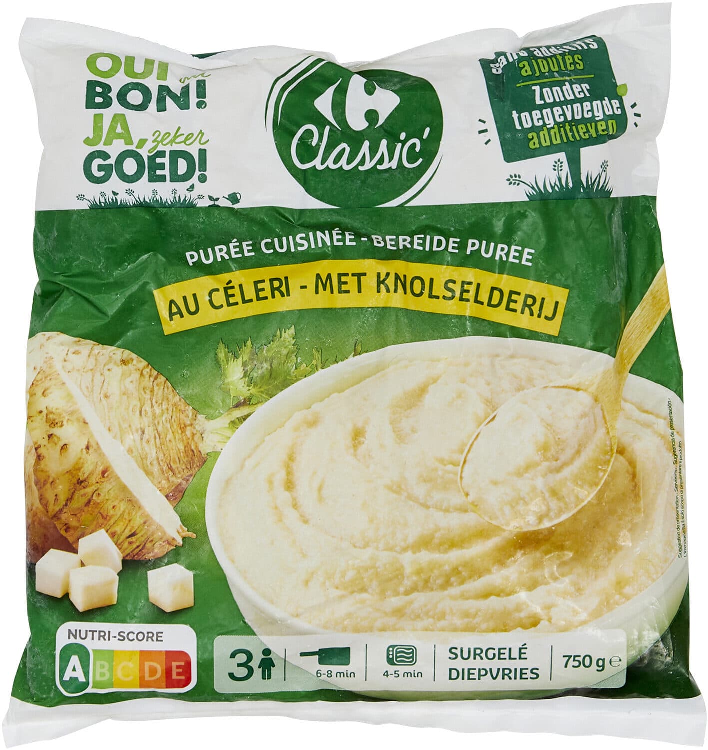 Carrefour Purée cuisinée Au céleri packshot