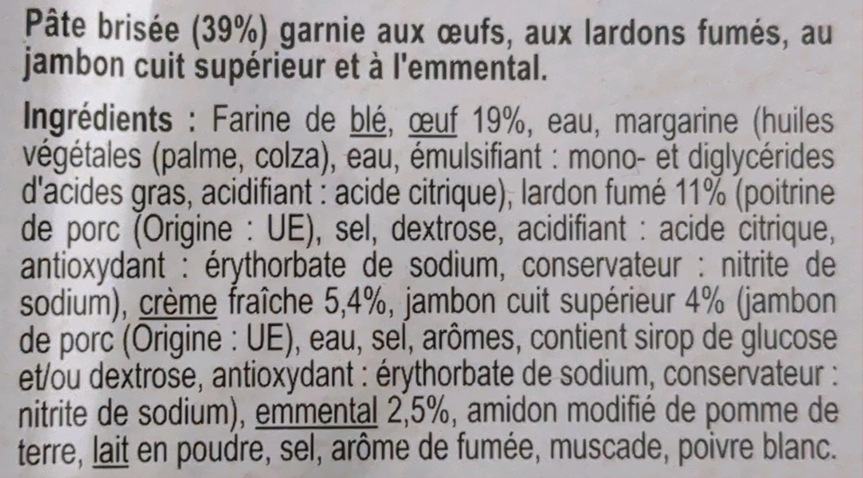 Carrefour Quiche Lorraine packshot