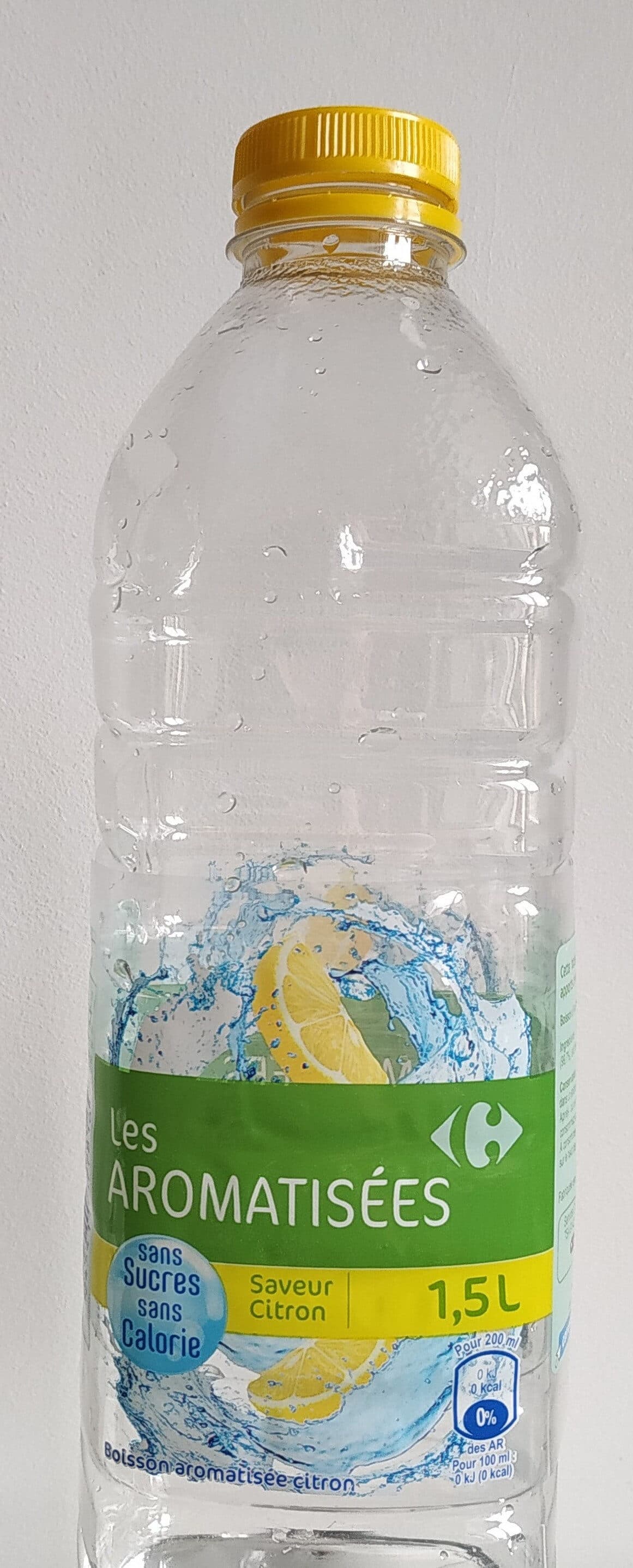 Carrefour Eau à l'arôme naturel de citron packshot