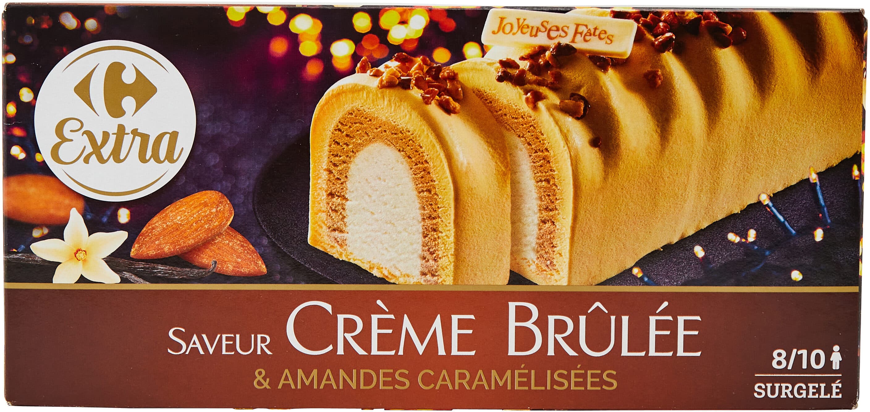 Carrefour Saveur Crème Brûlée & amandes caramélisées packshot