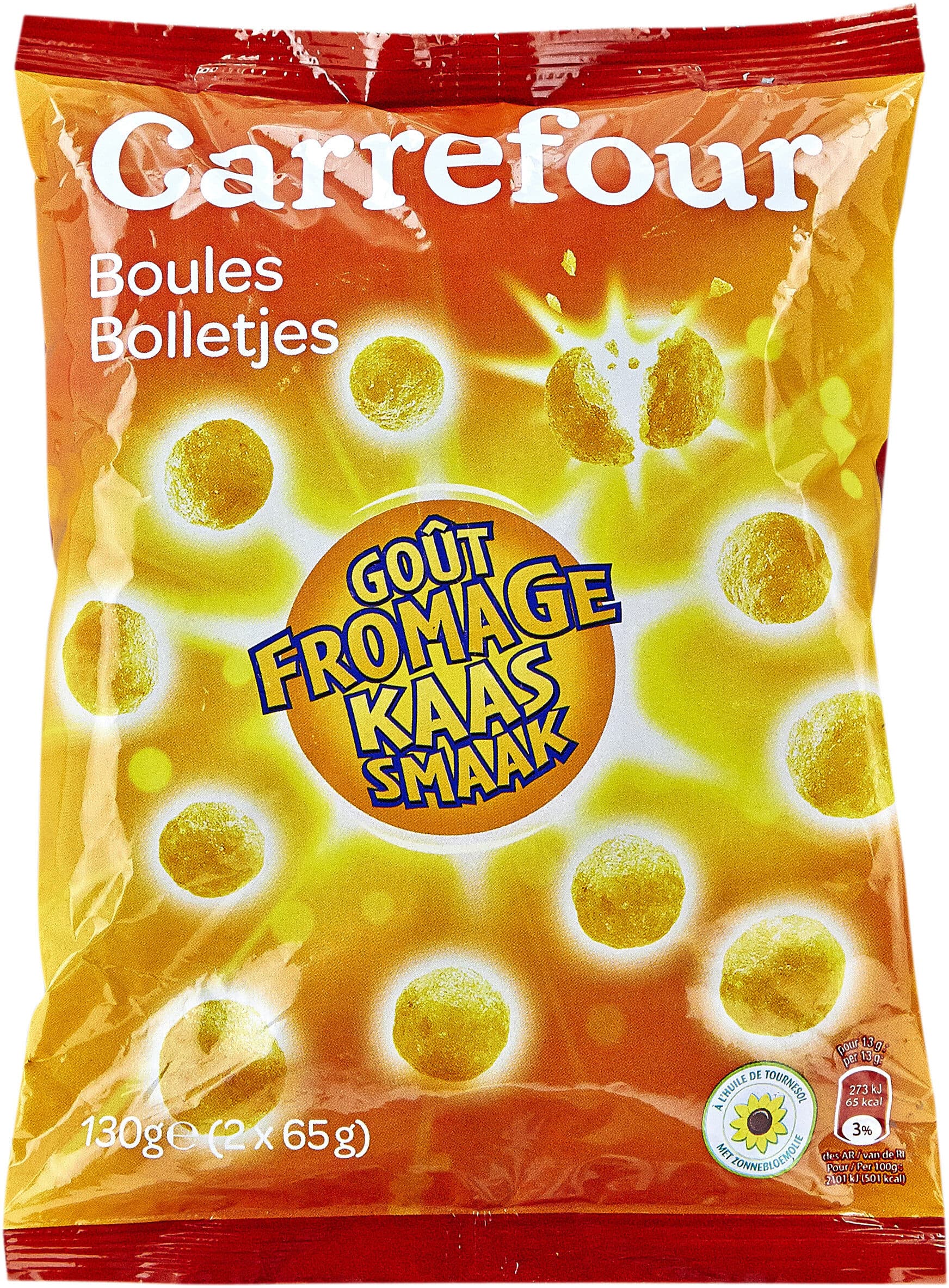Carrefour BALLZ goût fromage packshot