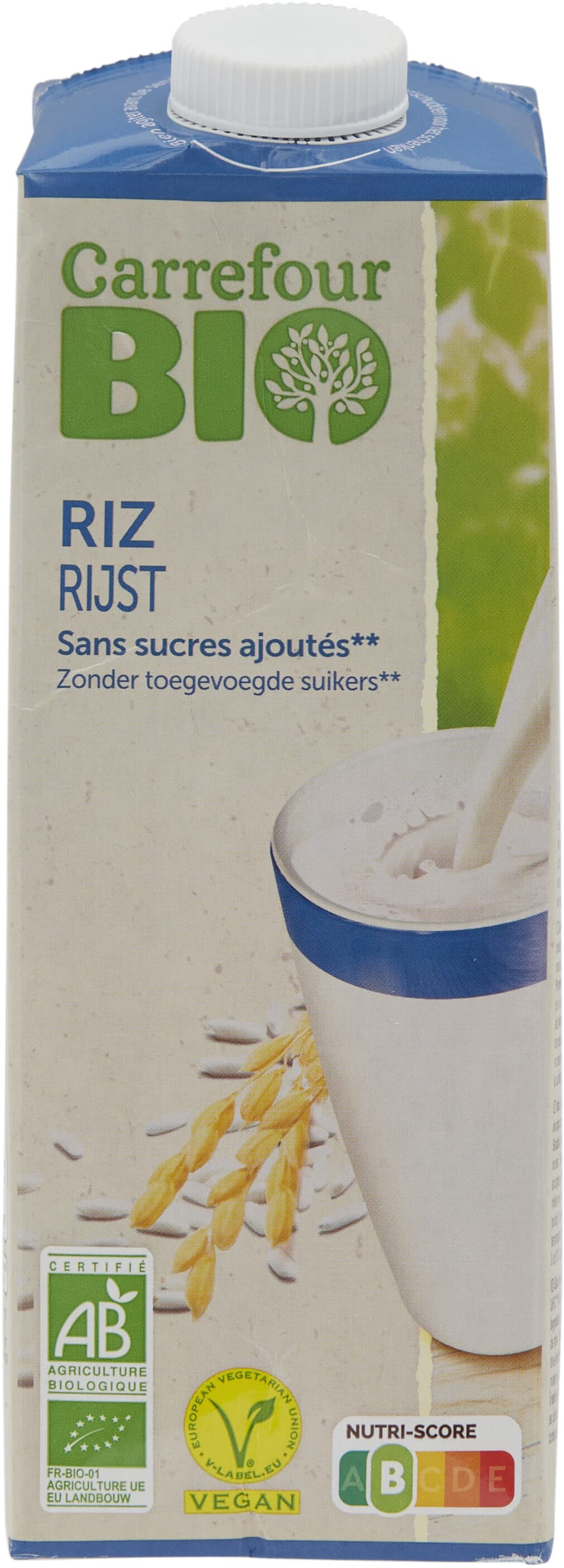 Carrefour BIO Riz Sans sucres ajoutés** packshot