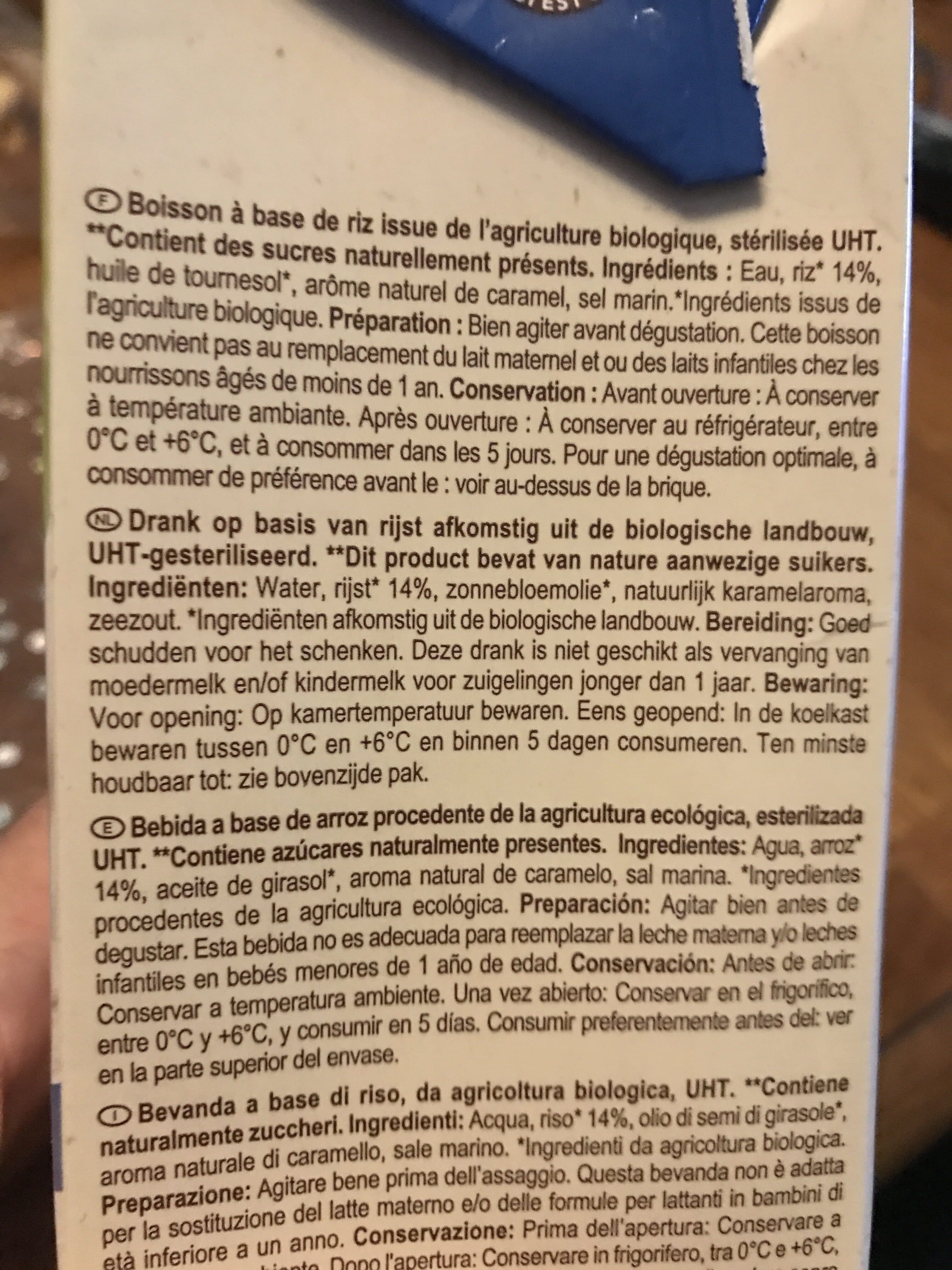 Carrefour BIO Riz Sans sucres ajoutés** packshot