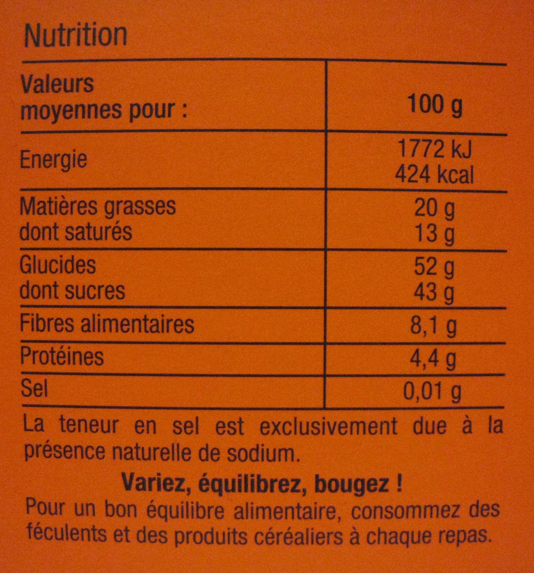 Carrefour Orangettes packshot