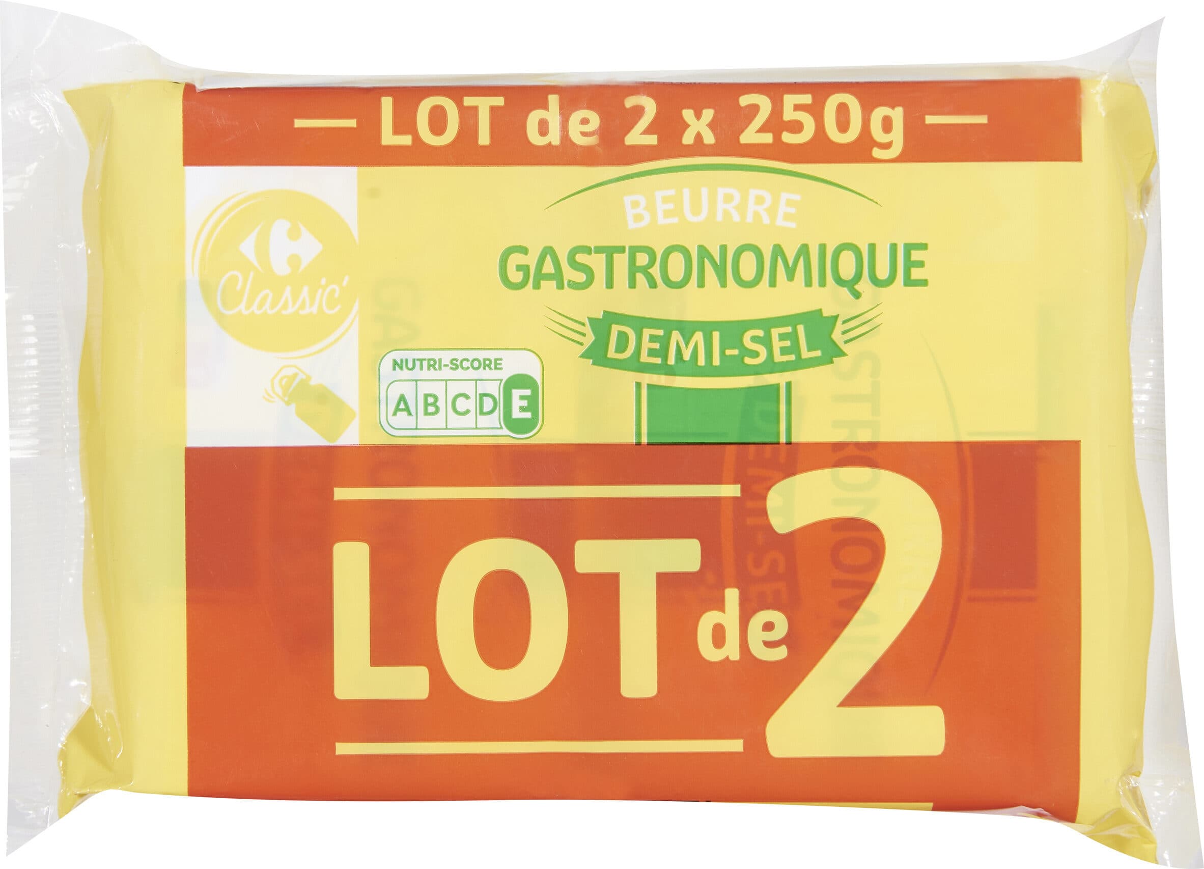 Carrefour Beurre Gastronomique Demi-Sel packshot