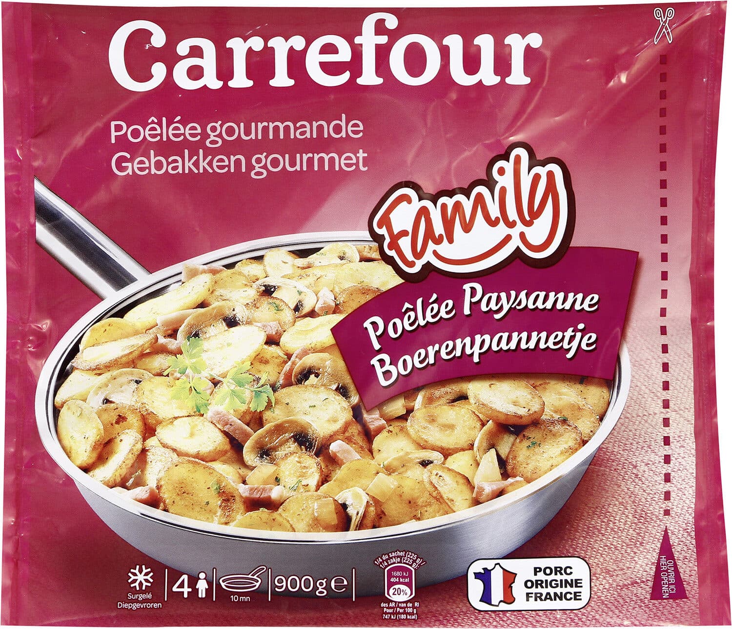 Carrefour Poêlée paysanne packshot