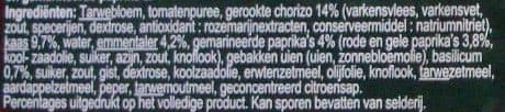 CMI (Carrefour Marchandises Internationales) Chorizo packshot