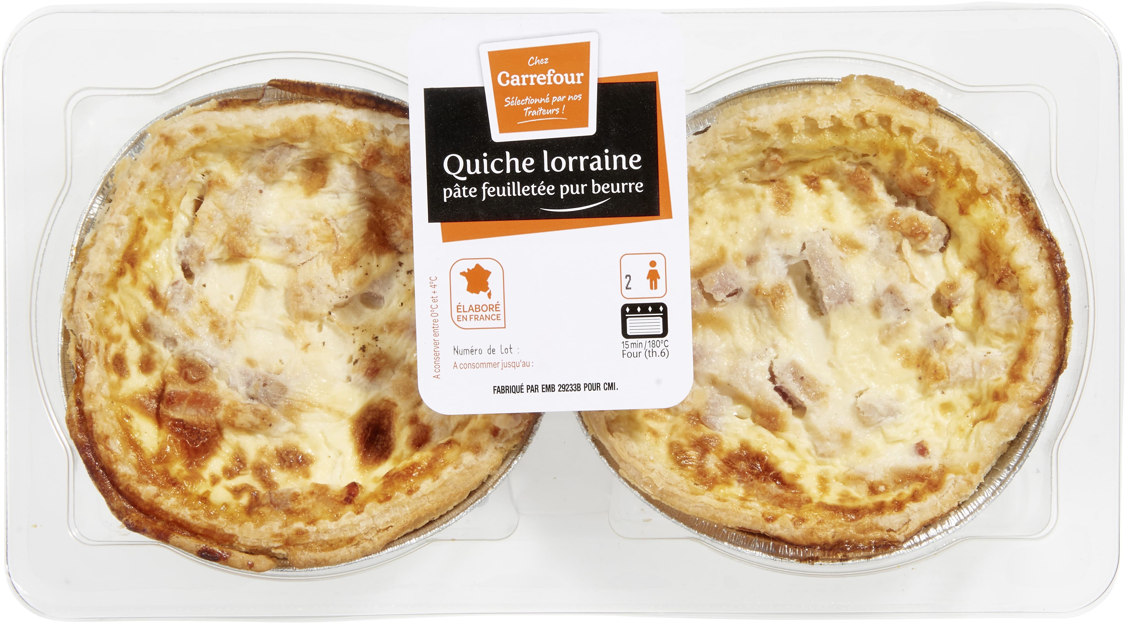Carrefour Quiche Lorraine packshot