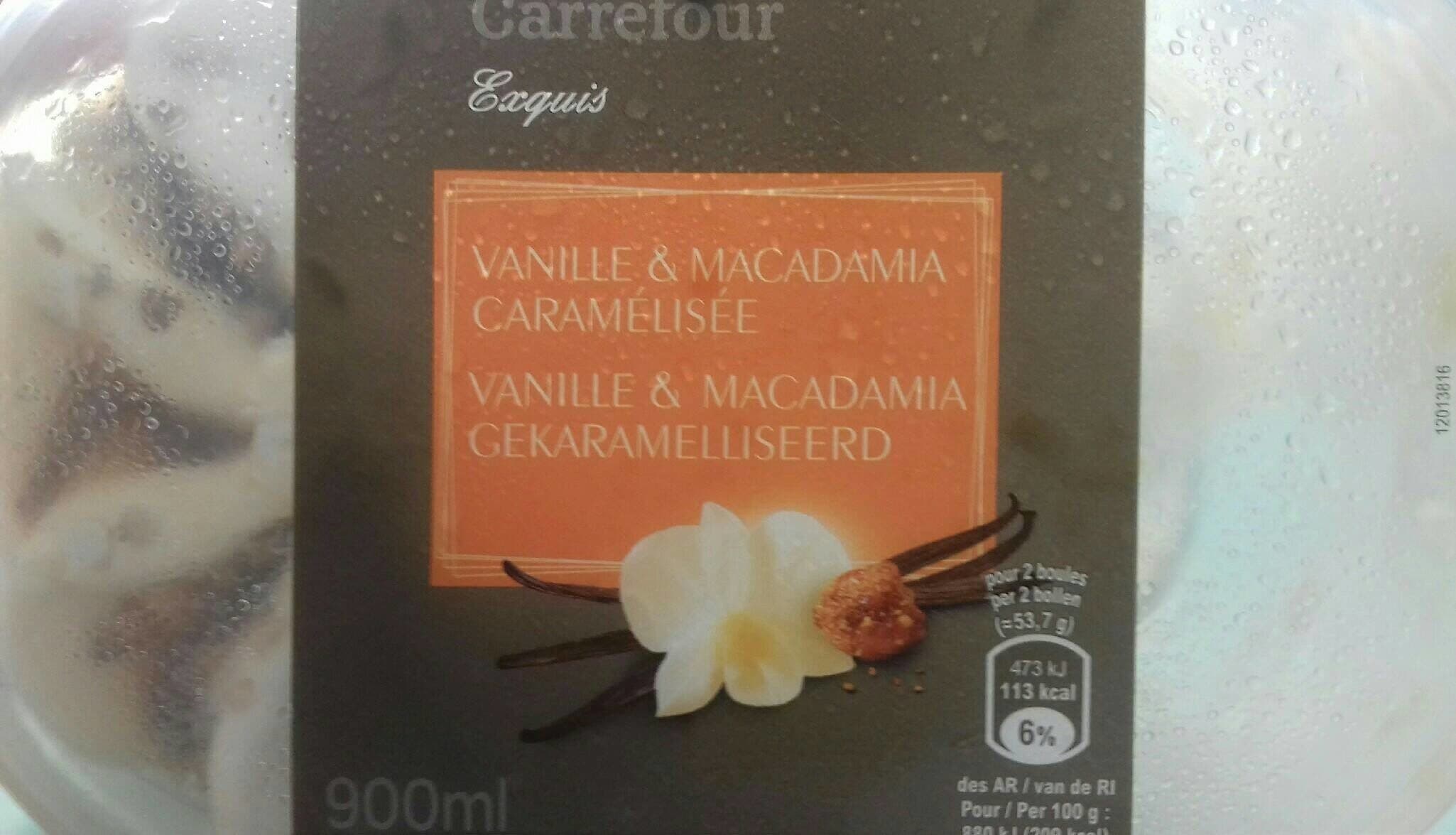Carrefour Vanille et Macadamia Caramélisée packshot