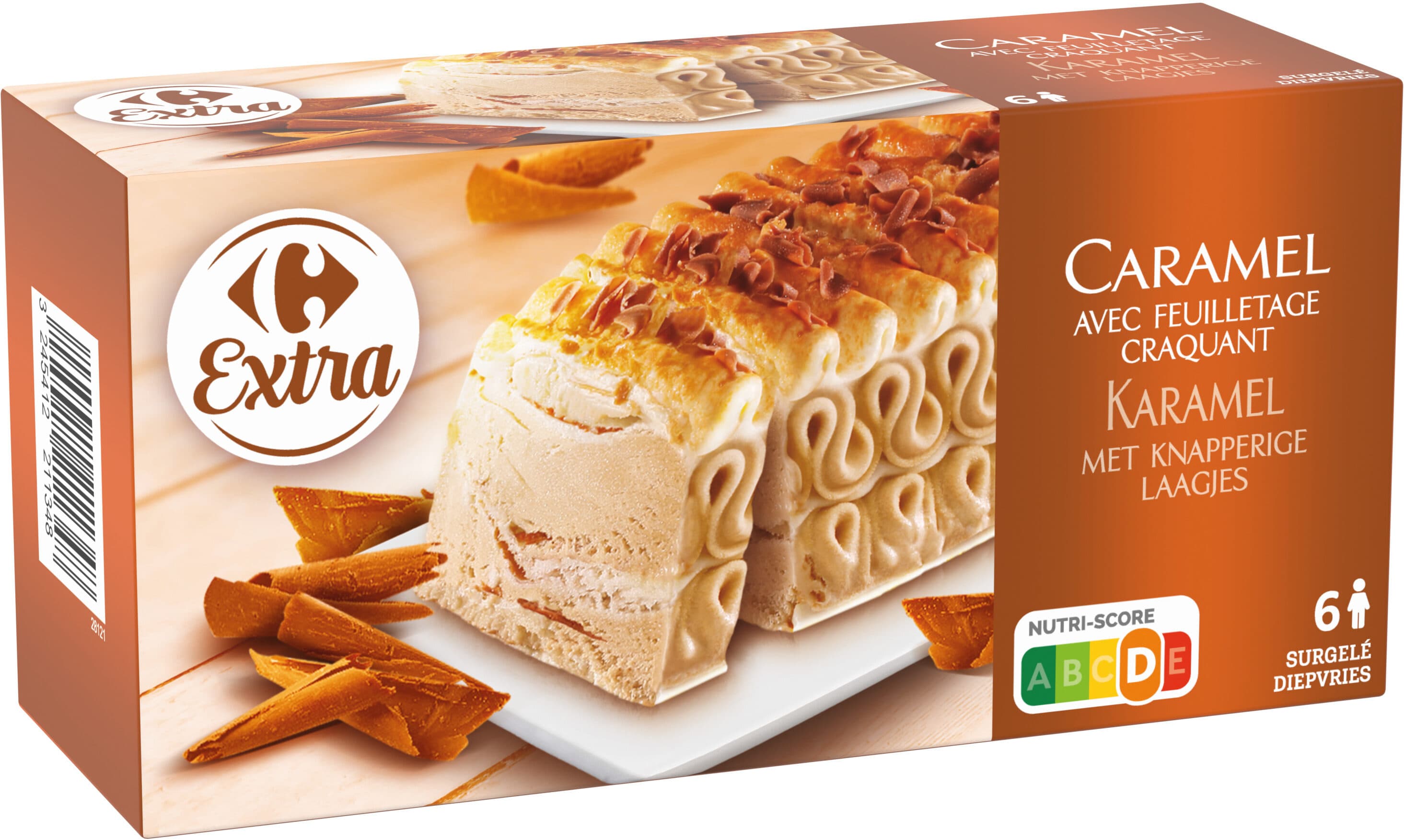 Carrefour Caramel Avec feuilletage craquant packshot