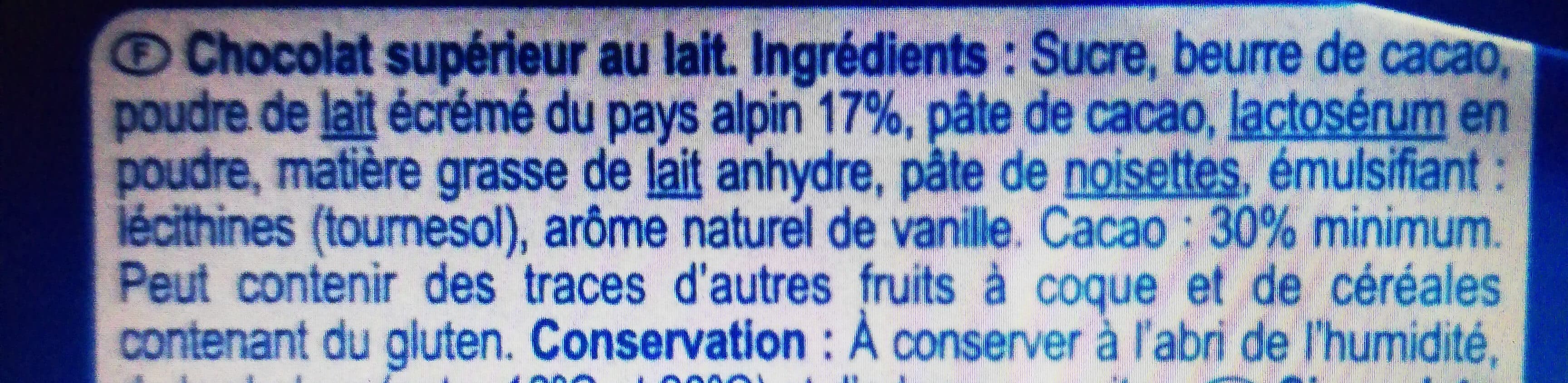 Carrefour Chocolat lait packshot