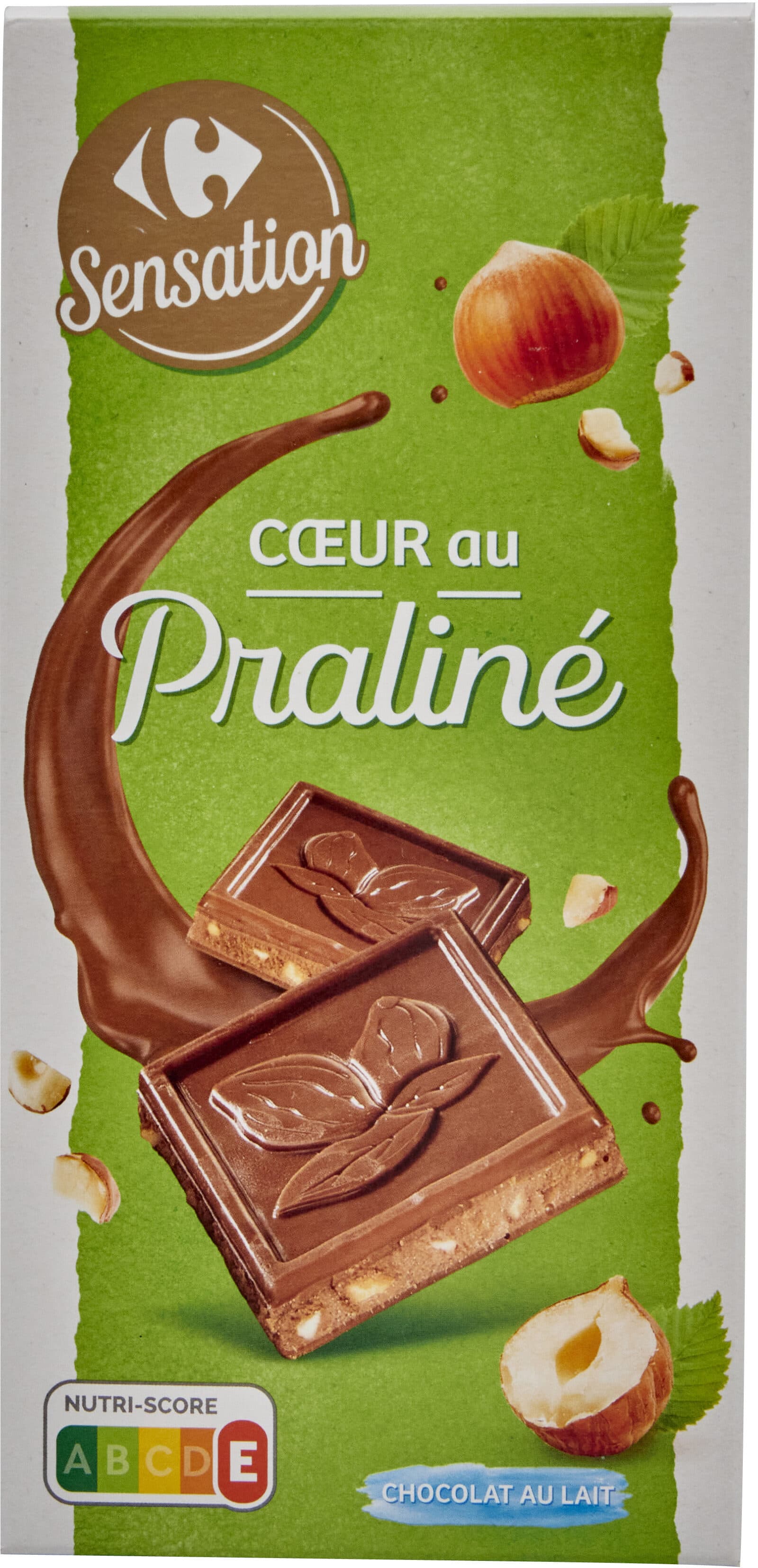 Carrefour COEUR au Praliné CHOCOLAT au LAIT packshot
