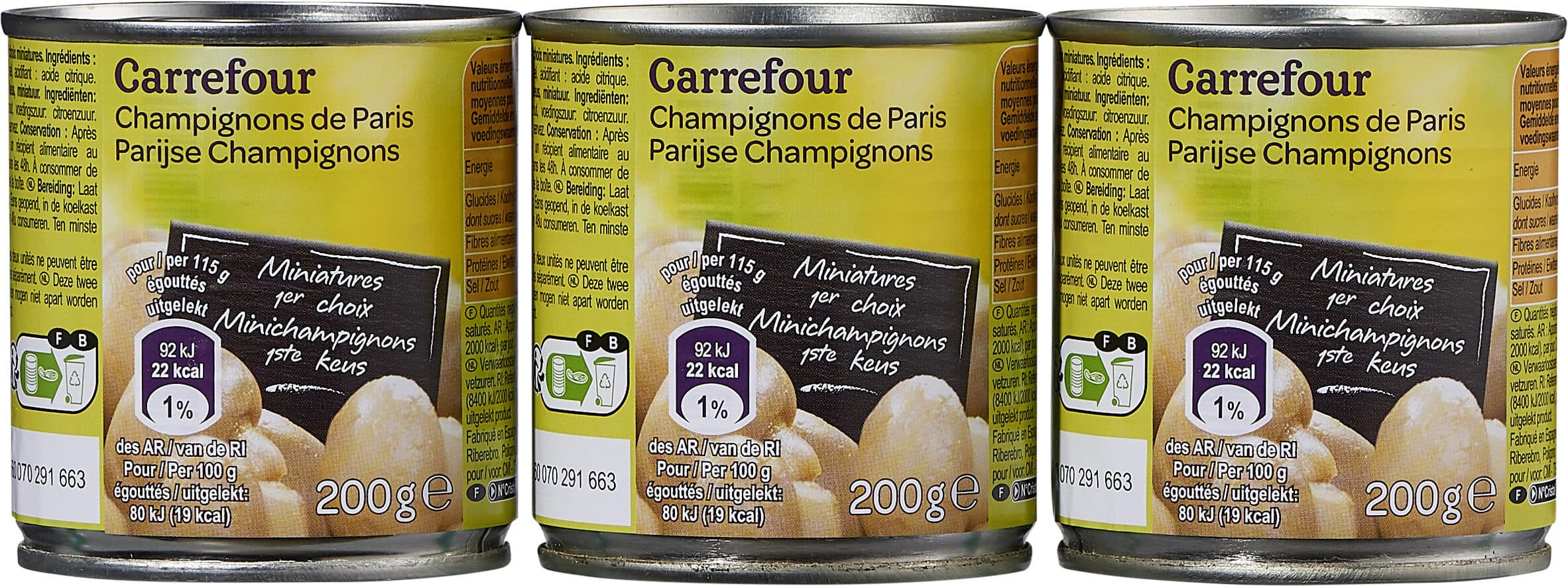 Carrefour Champignons de paris packshot