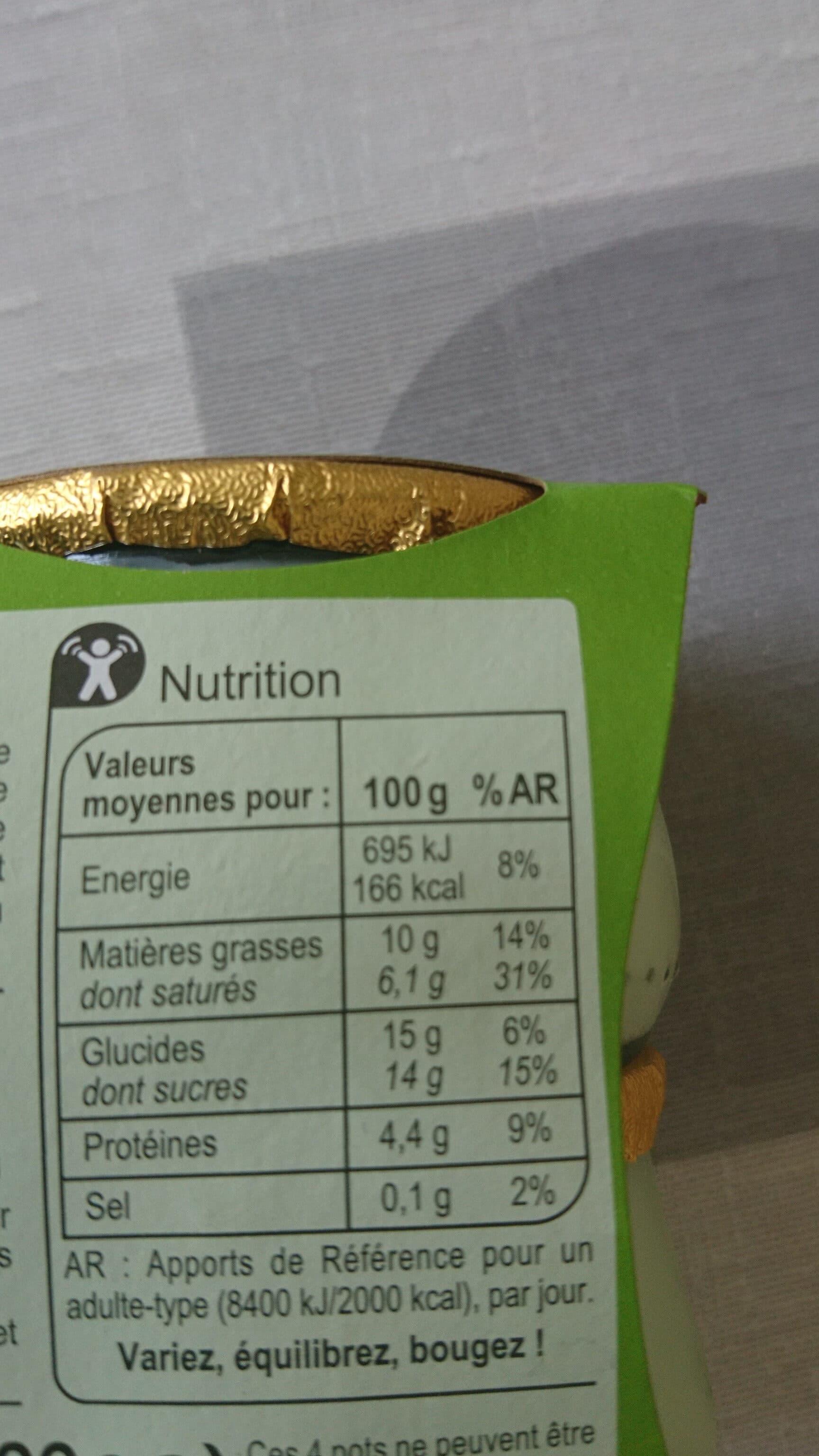 Carrefour PETIT POT de crème Saveur Pistache packshot