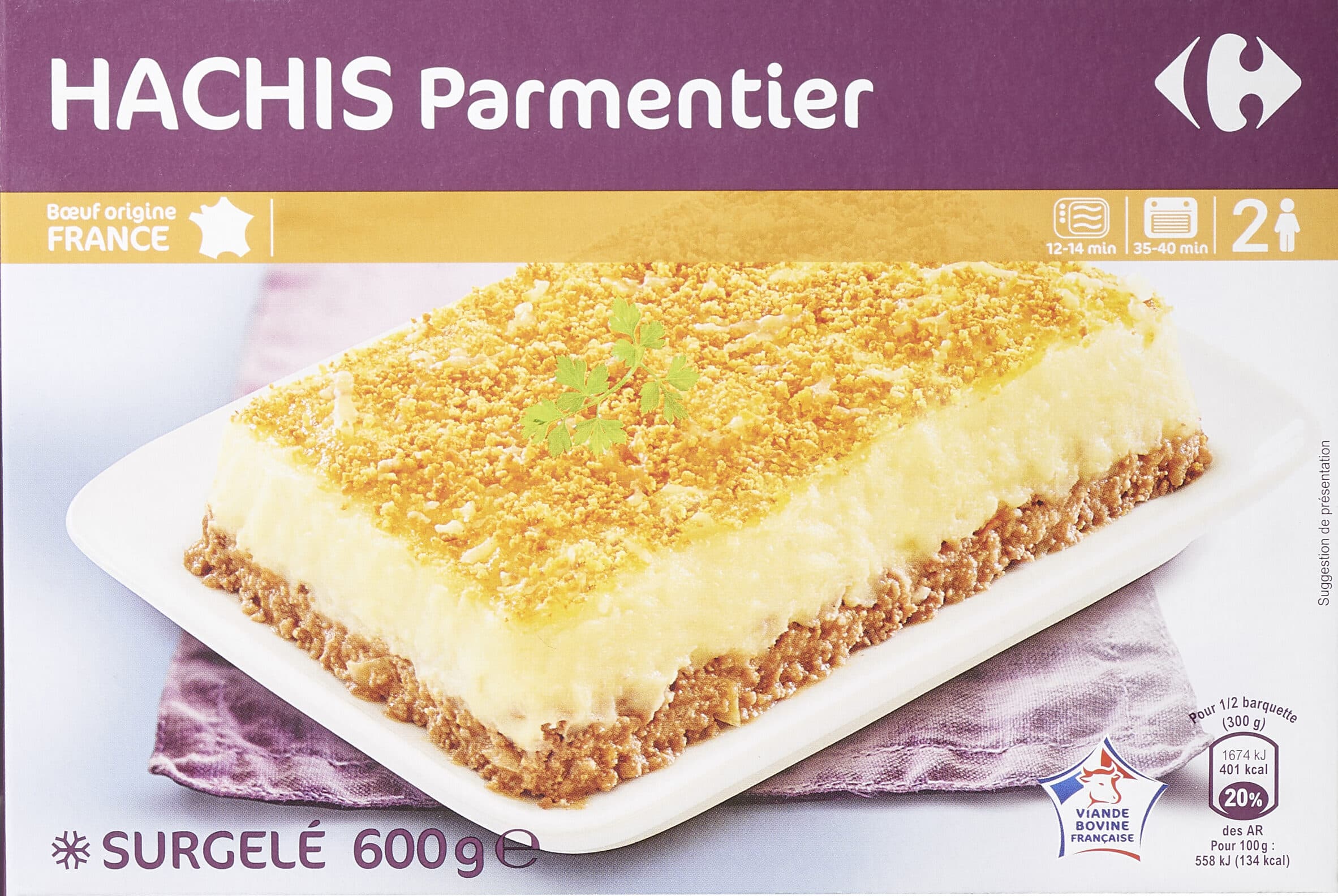 Carrefour Hachis parmentier packshot