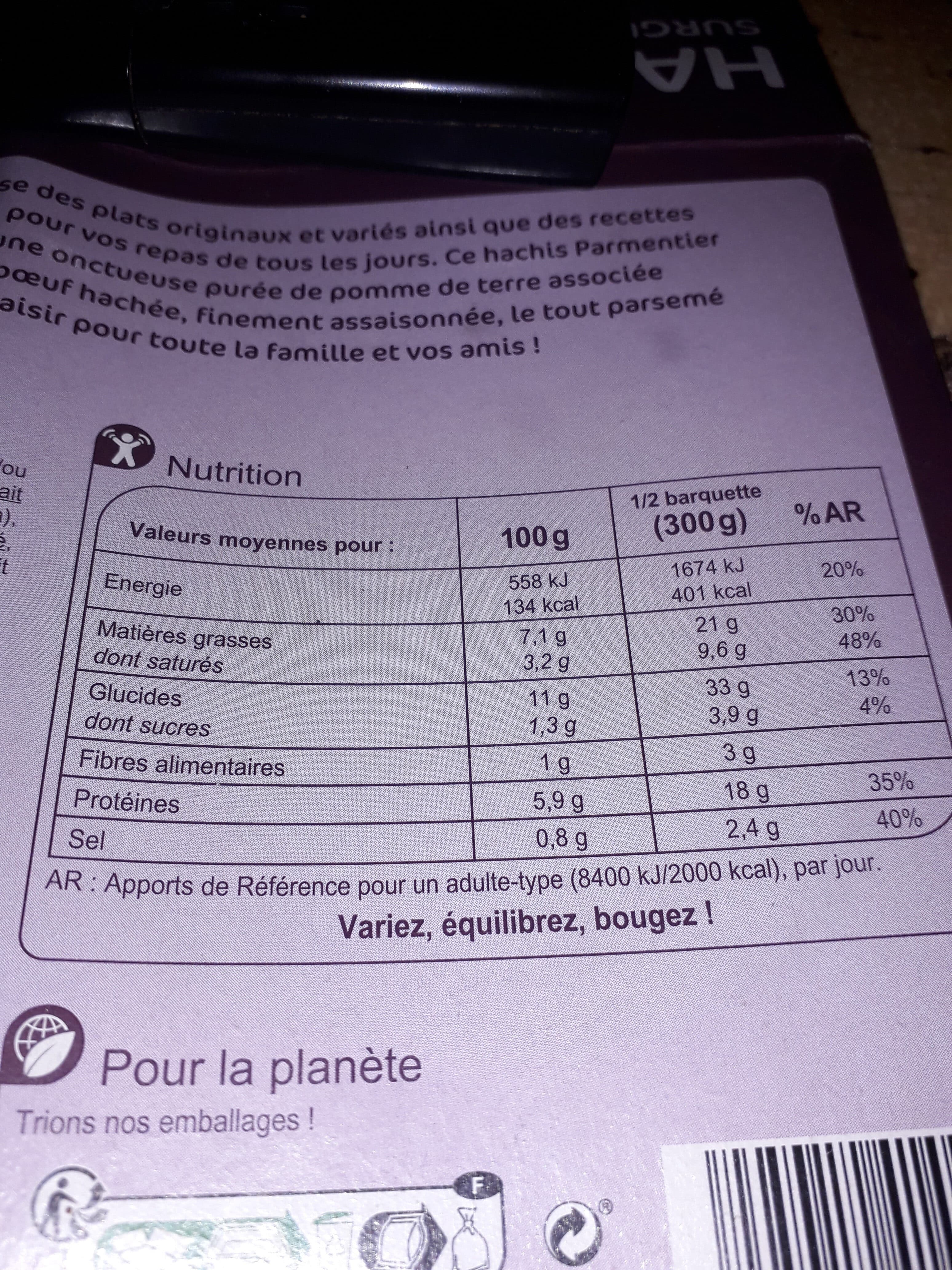 Carrefour Hachis parmentier packshot