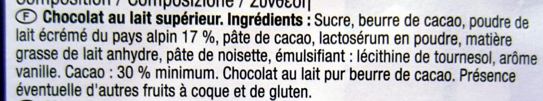 Carrefour Chocolat lait packshot