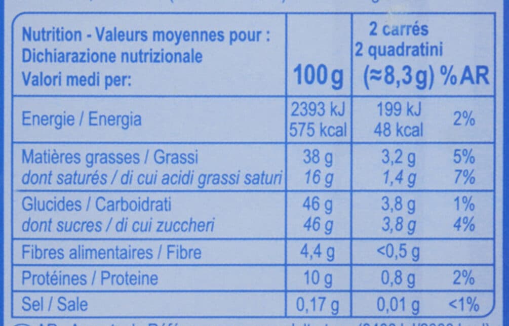 Carrefour Chocolat au LAIT packshot