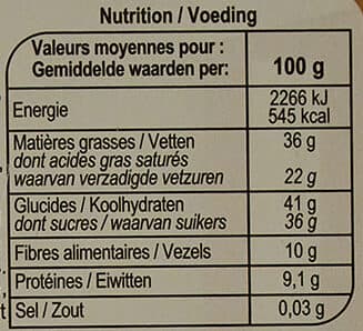 Carrefour DESSERT Noir Corsé packshot
