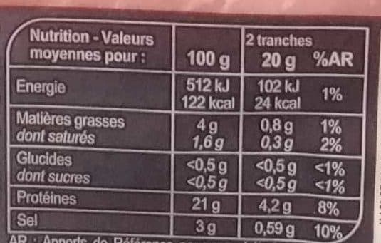 Carrefour Bacon fumé au bois de hêtre packshot